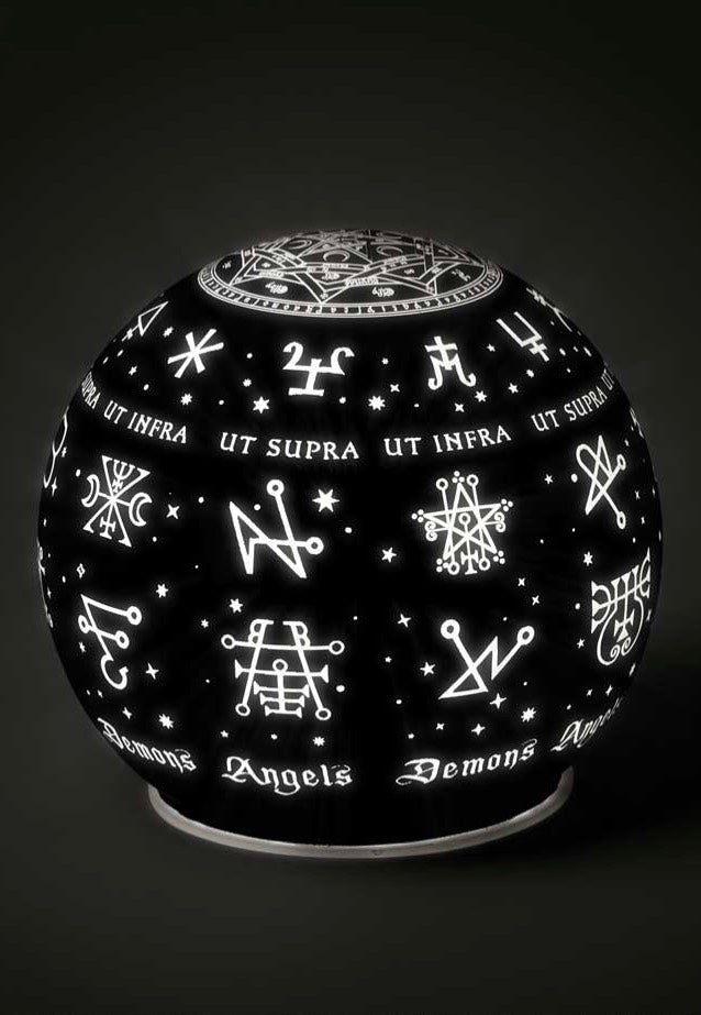 Alchemy England - Angels & Demons Globe - Lamp | Neutral-Image