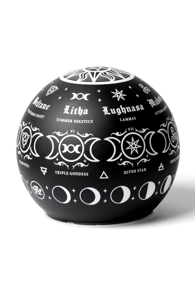 Alchemy England - Pagan Calendar Globe - Lamp | Neutral-Image