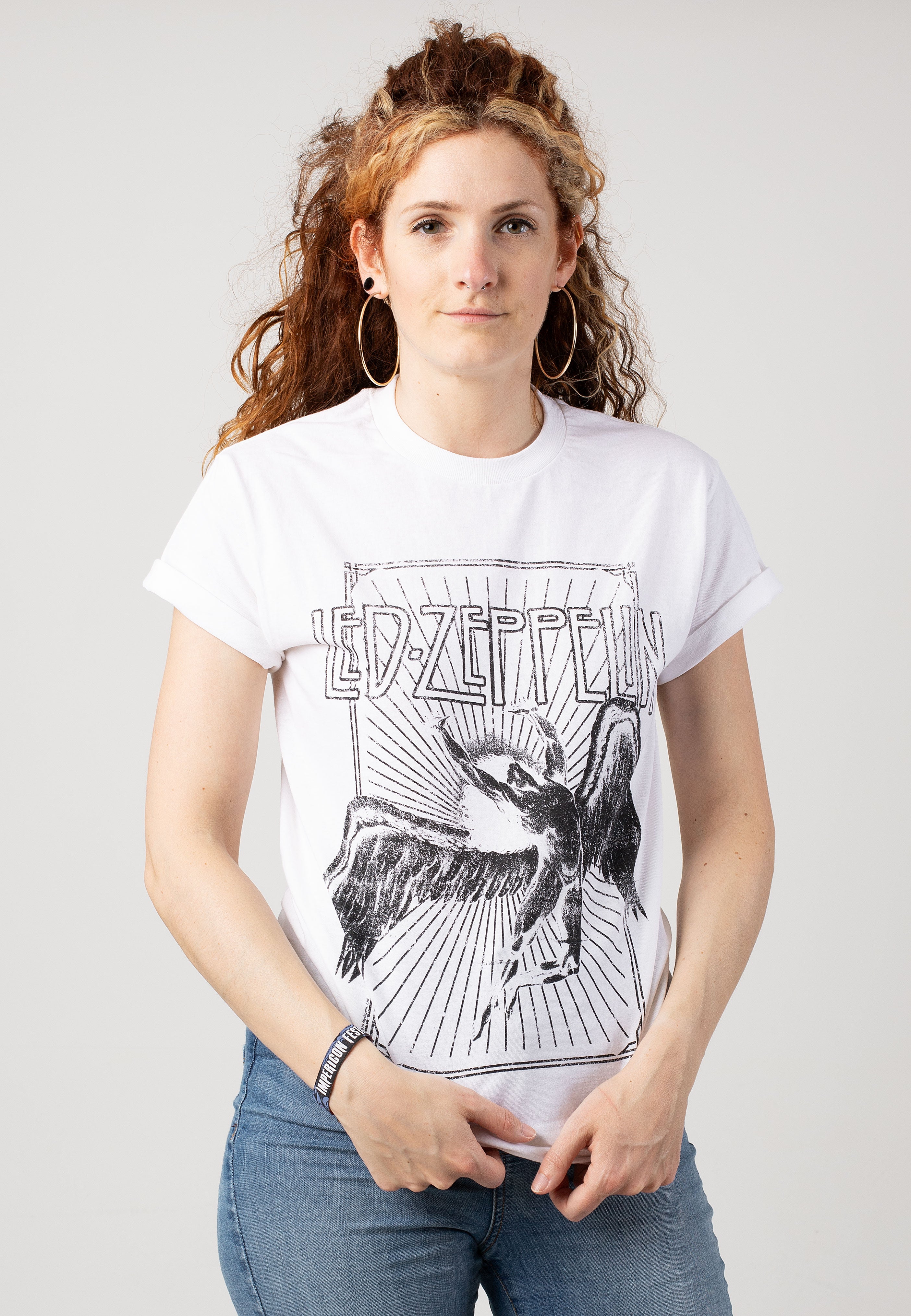 Led Zeppelin - Icarus Burst White - T-Shirt | Women-Image