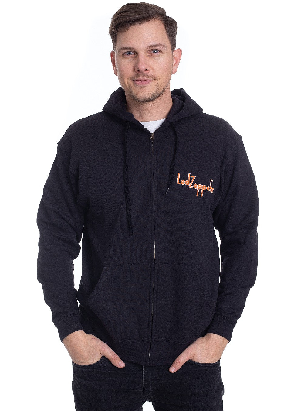 Led Zeppelin - Orange Circle - Zipper | Men-Image