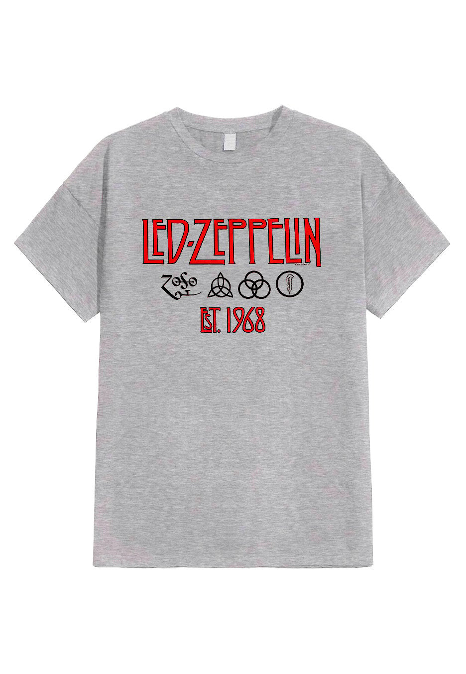 Led Zeppelin - Symbols Est 68 Grey - T-Shirt | Neutral-Image