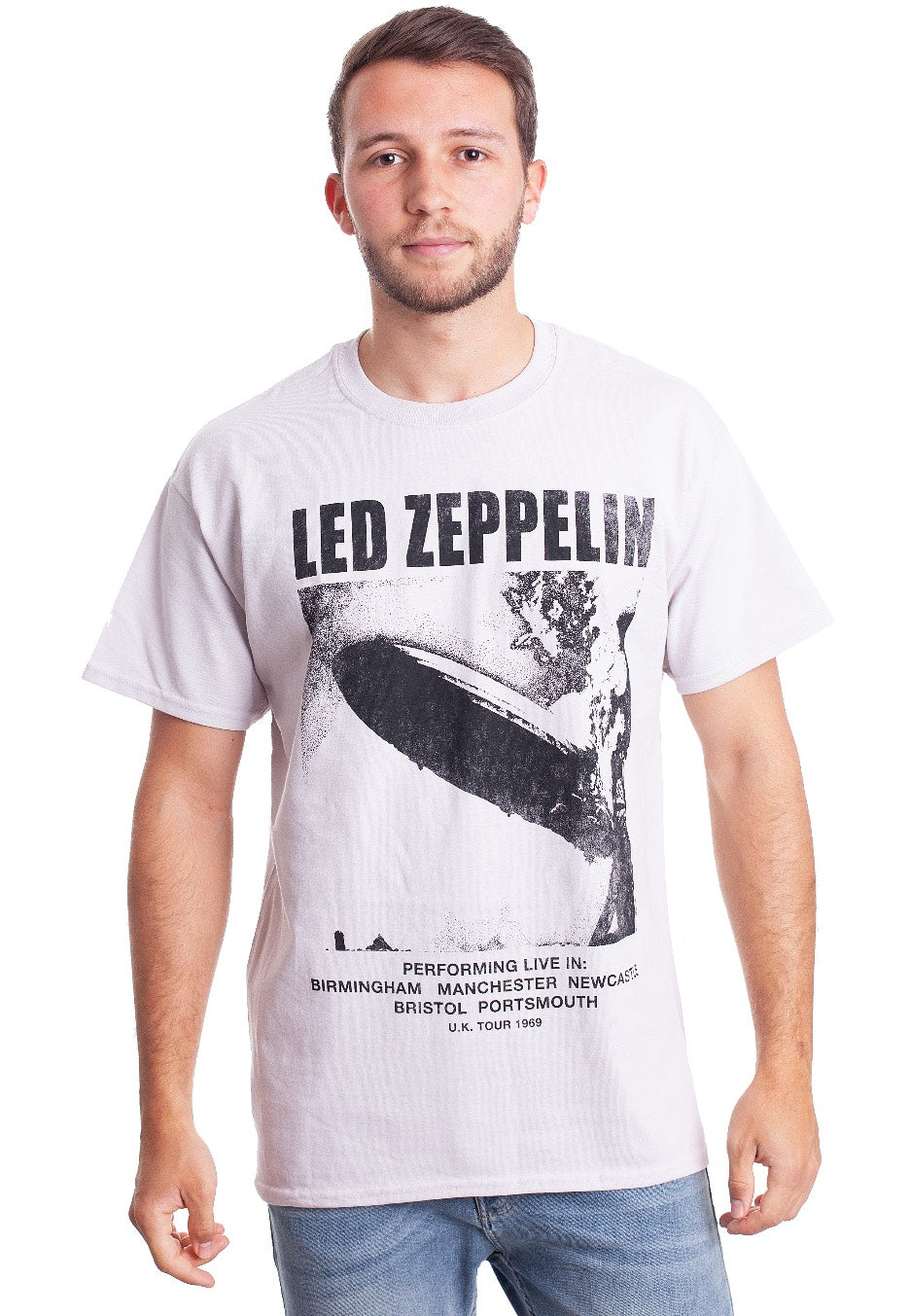 Led Zeppelin - UK Tour '69 LZ1 Grey - T-Shirt | Men-Image