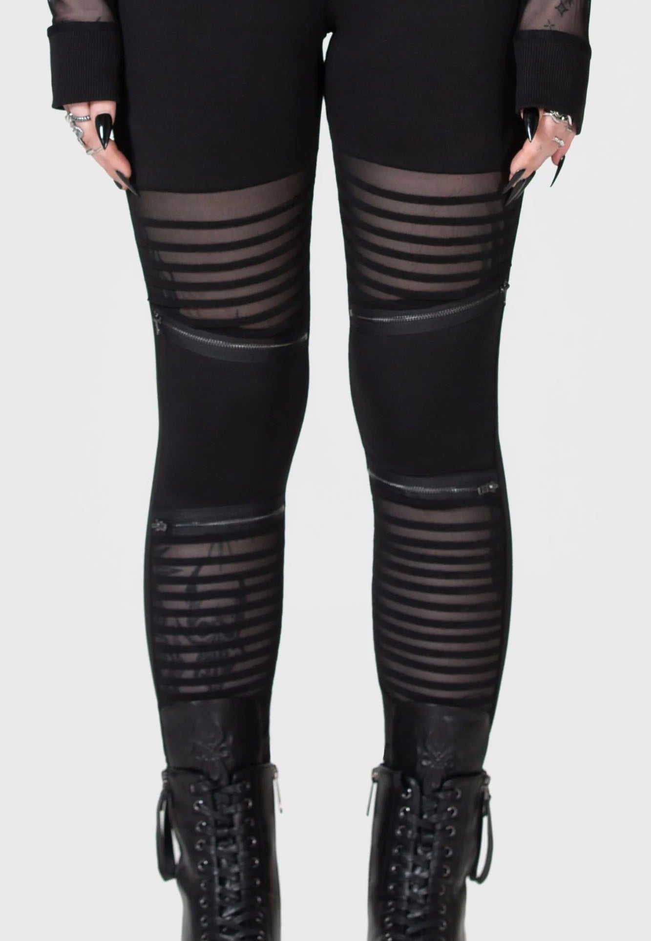 Killstar x Kihilist - Clara's Trap Black - Leggings | Women-Image