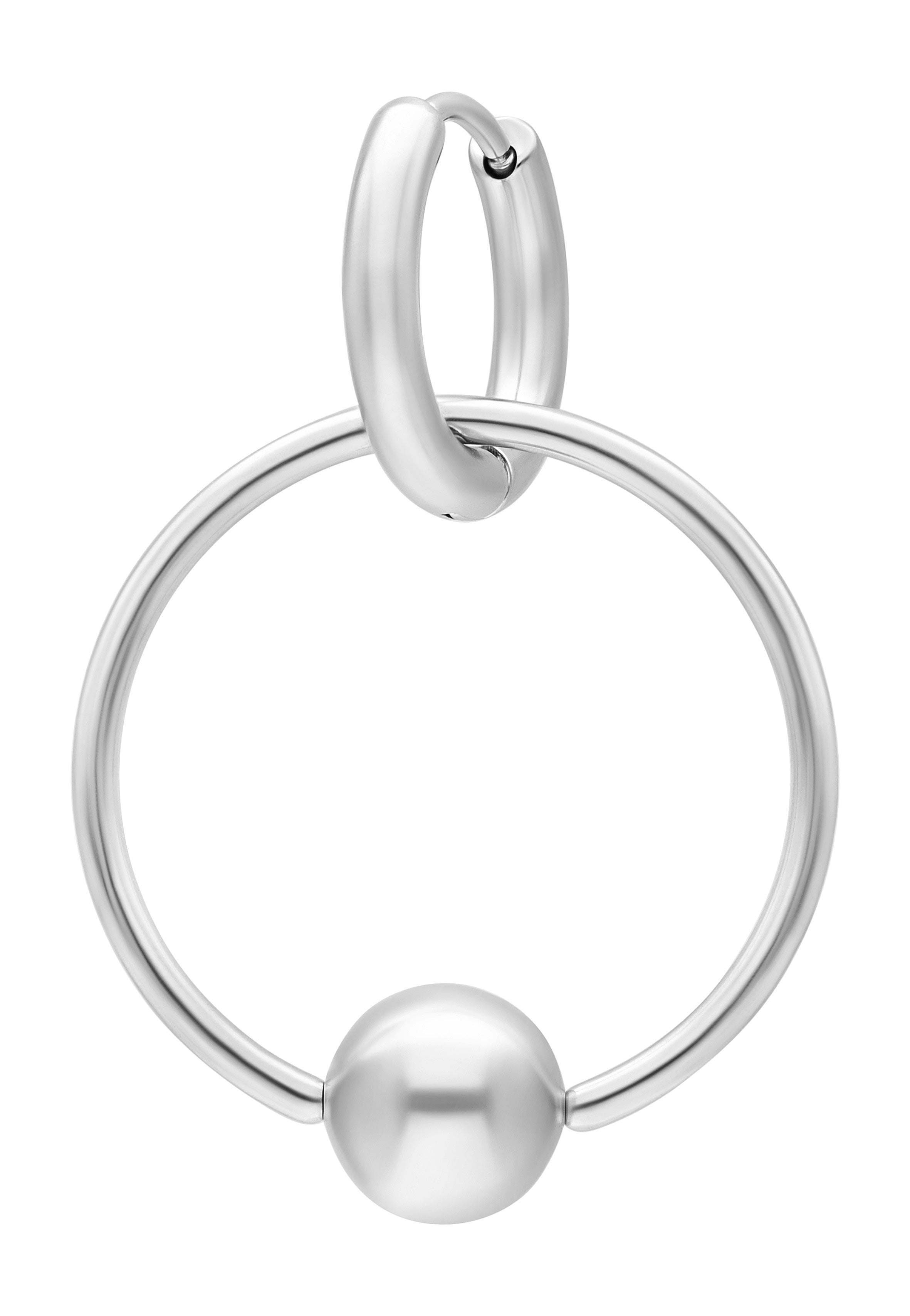 Wildcat - Little Ball Closure Hoops 22mm Silver - Earrings | Neutral-Image