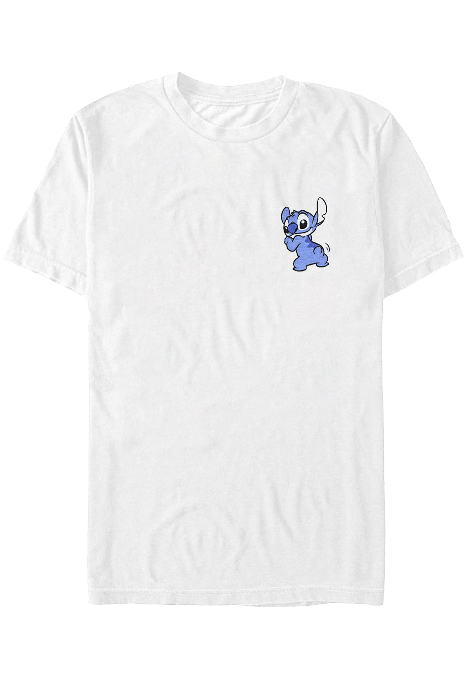 Lilo & Stitch - Stitch Backside Breast Print White - T-Shirt | Neutral-Image