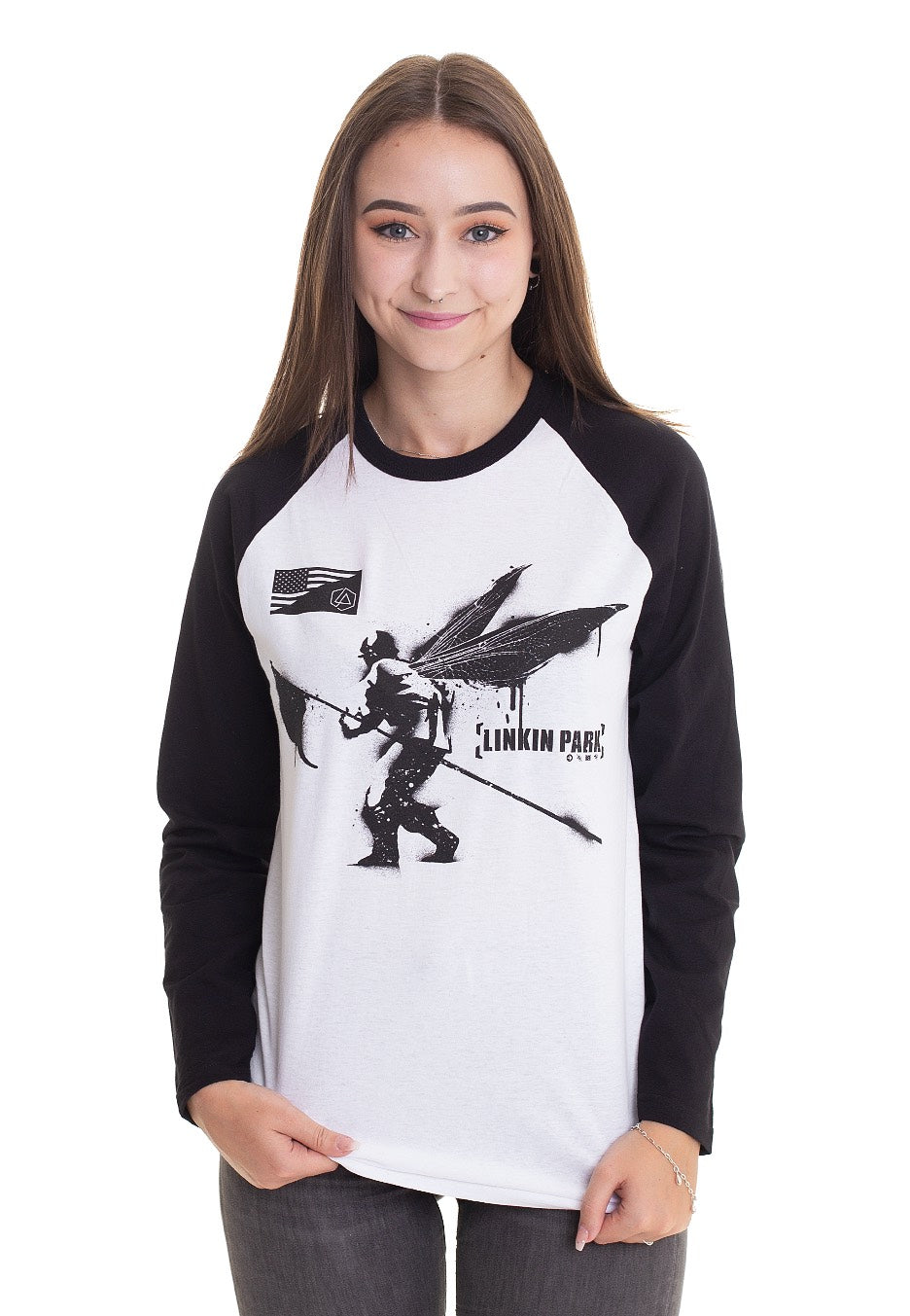 Linkin Park - Street Soldier White/Black - Longsleeve | Women-Image