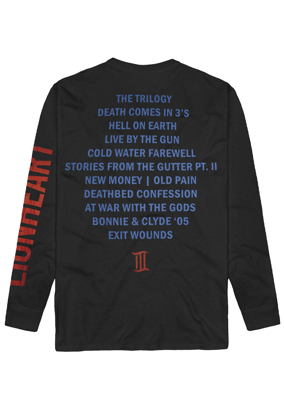 Lionheart - Track List WTTWC3 - Longsleeve | Neutral-Image