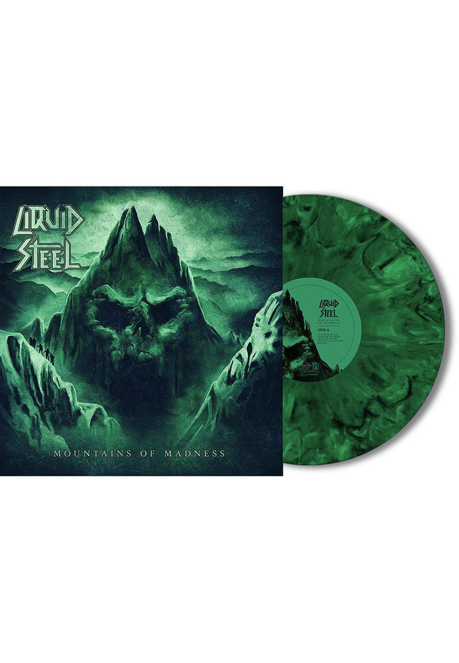 Liquid Steel - Mountains Of Madness Green/Black - Marbled Vinyl | Neutral-Image