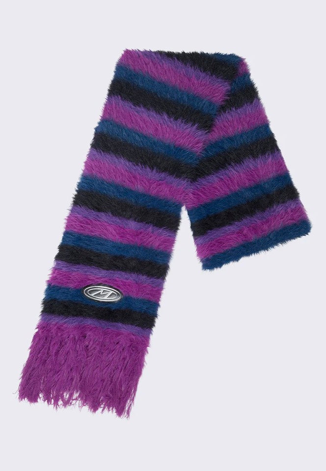 Minga London - Lola Striped Black - Scarf | Neutral-Image