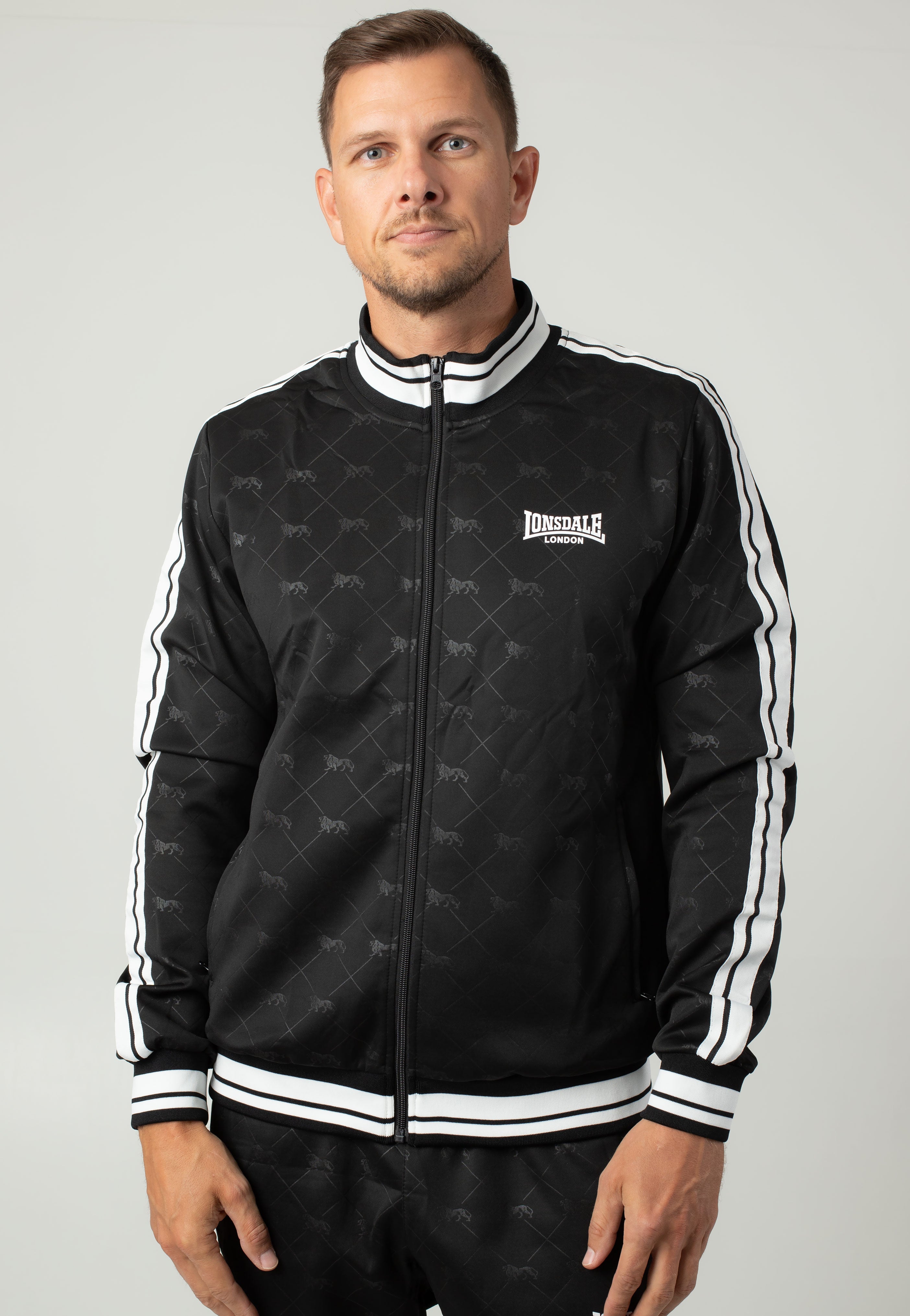 Lonsdale - Ashwell Black/White - Tracksuit | Men-Image