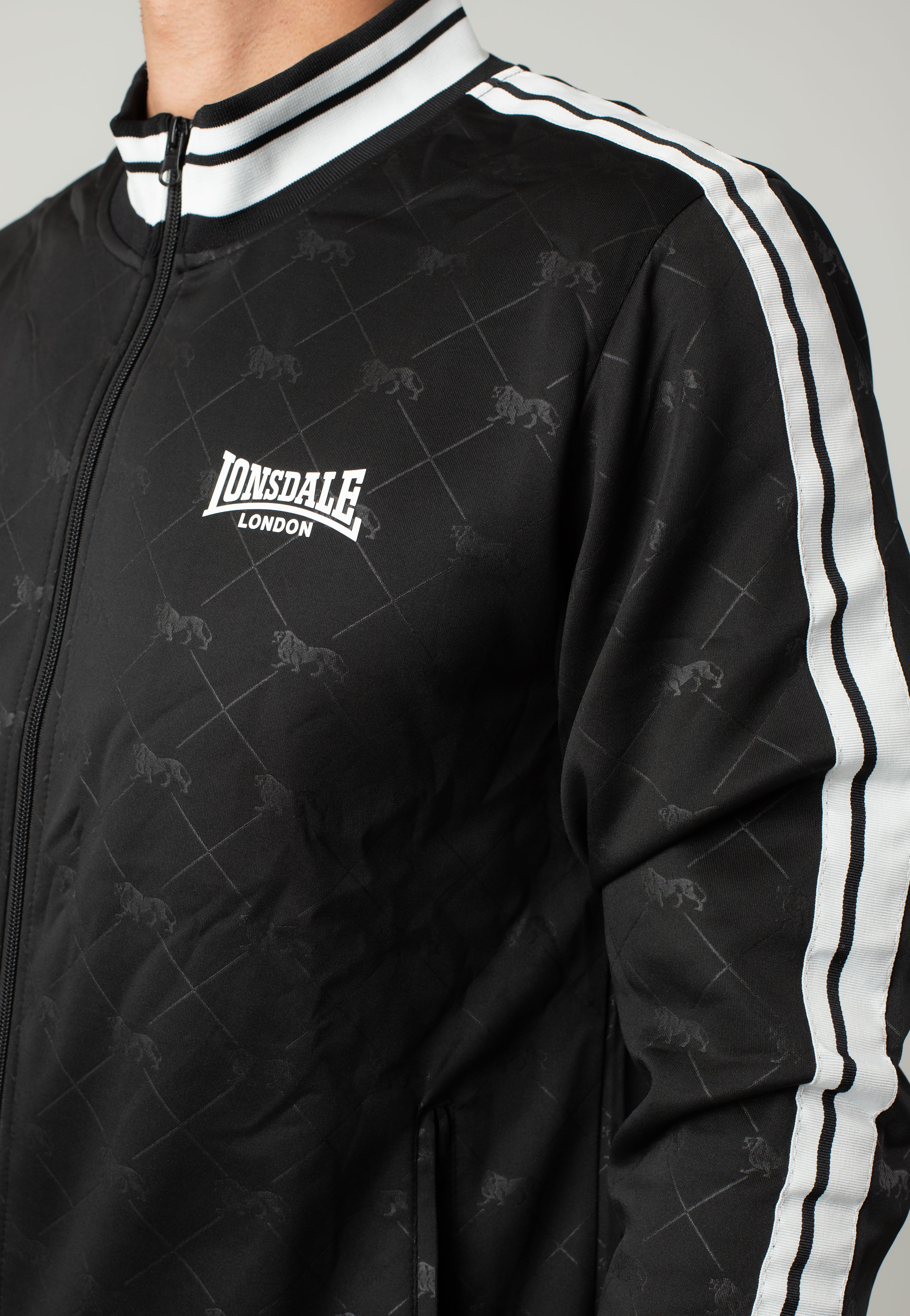 Lonsdale - Ashwell Black/White - Tracksuit | Men-Image