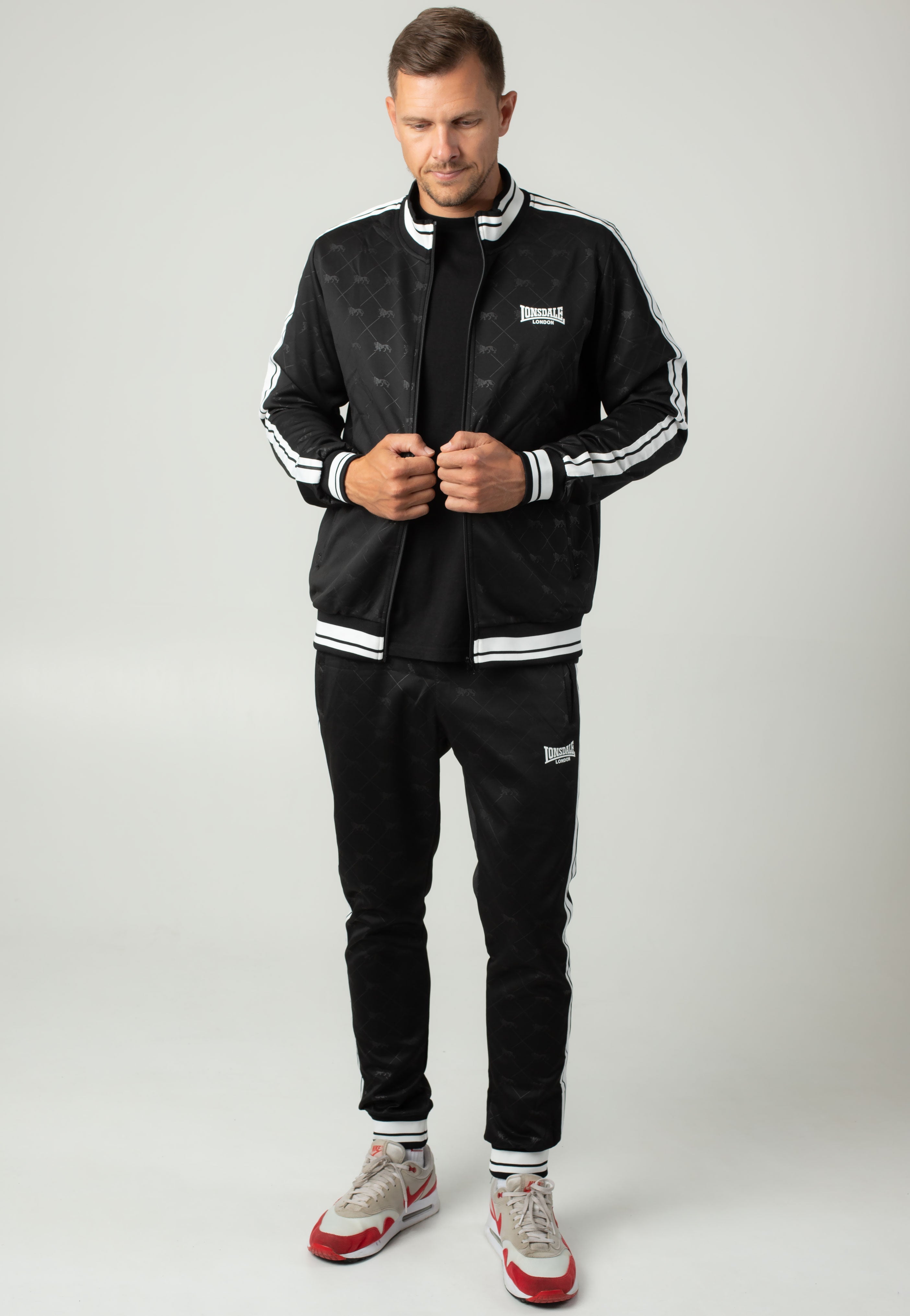 Lonsdale - Ashwell Black/White - Tracksuit | Men-Image