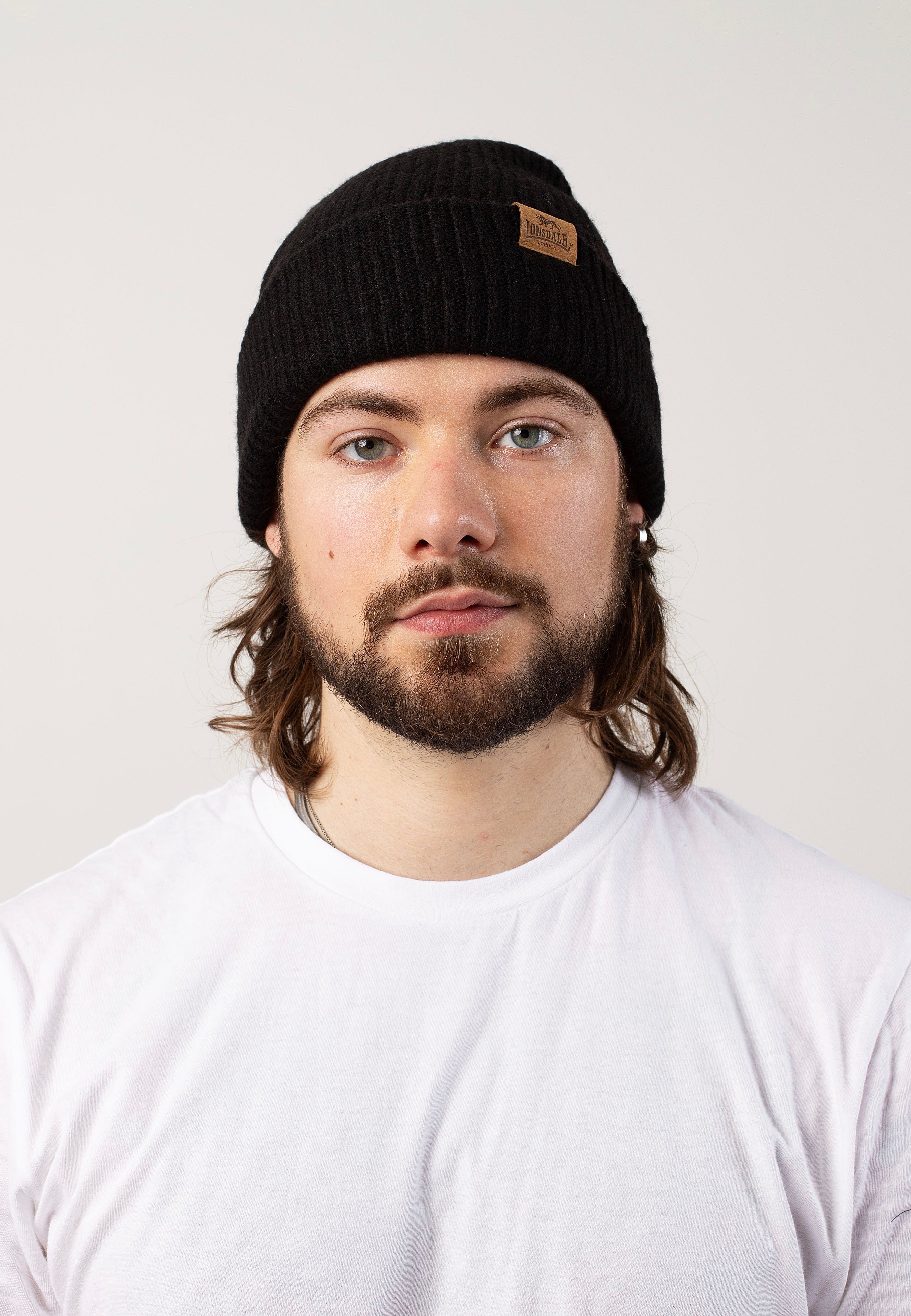 Lonsdale - Bridport Black - Beanie | Neutral-Image