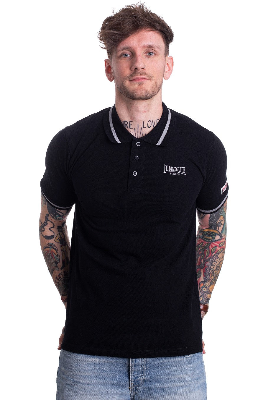 Lonsdale - Causton Black - Polo | Men-Image