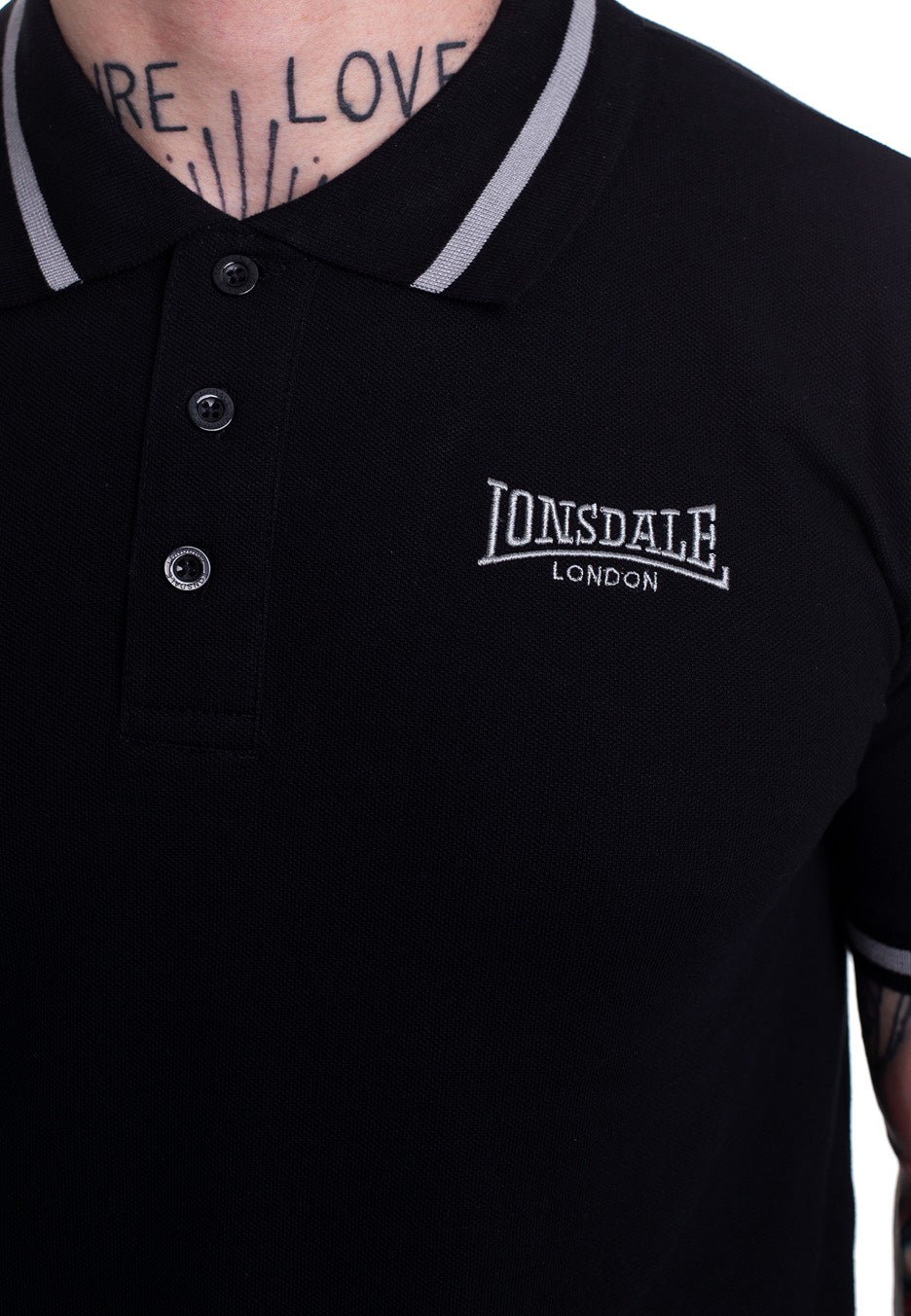 Lonsdale - Causton Black - Polo | Men-Image