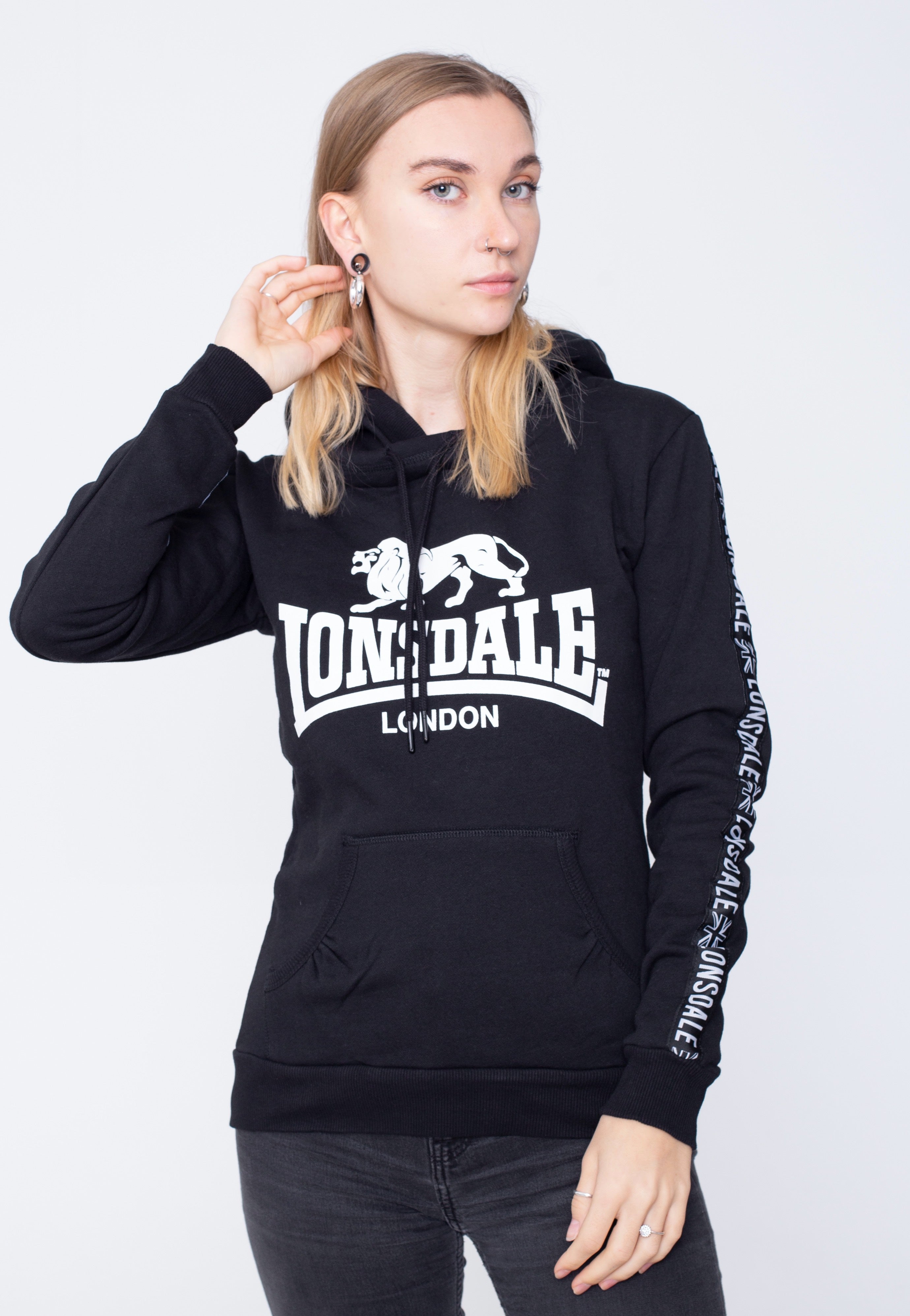 Lonsdale - Dihewyd Black - Hoodie | Women-Image