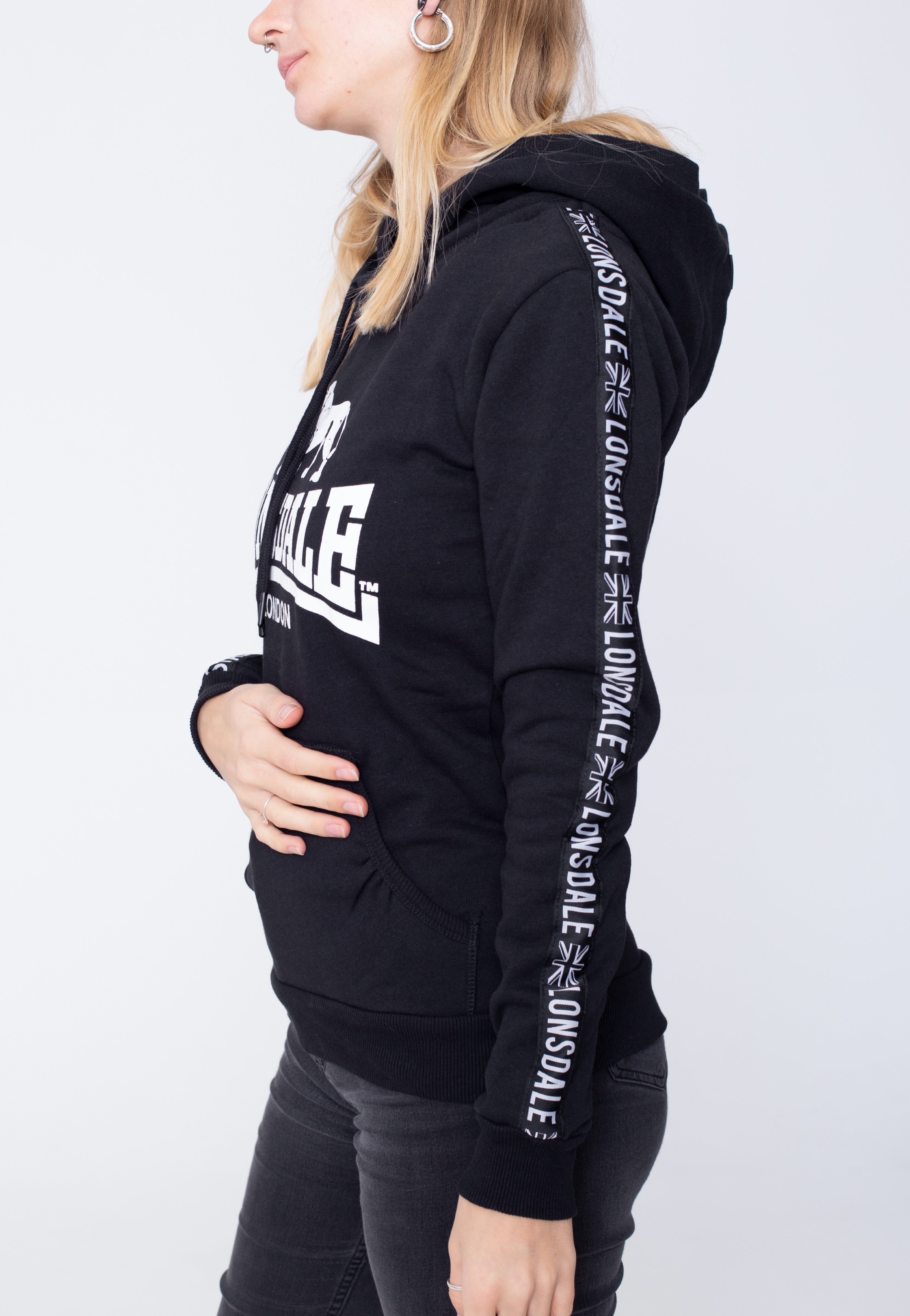 Lonsdale - Dihewyd Black - Hoodie | Women-Image