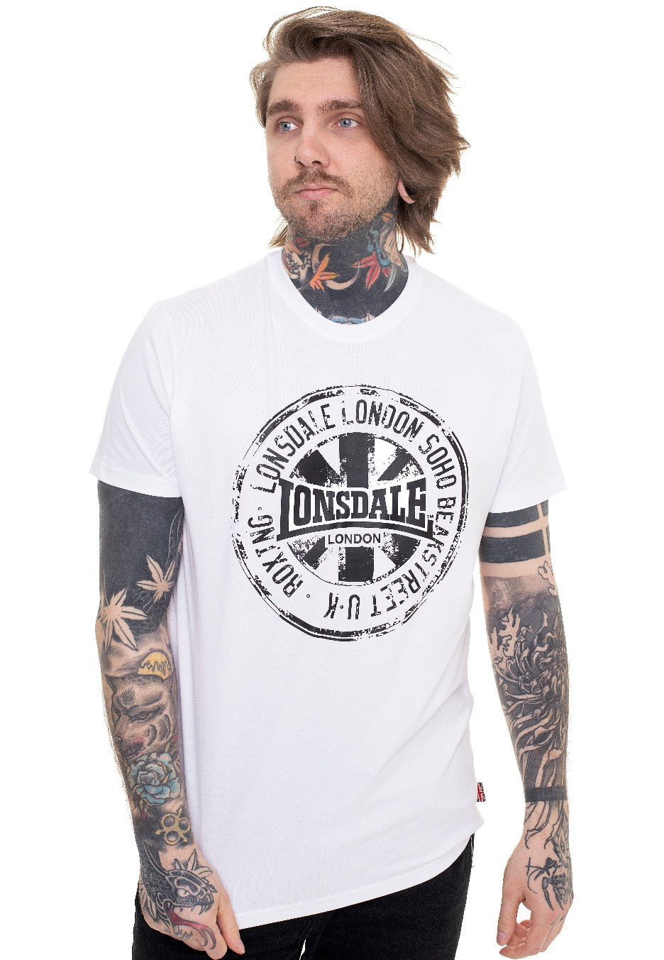 Lonsdale - Dildawn Pack Of 2 Black/White - T-Shirt | Men-Image