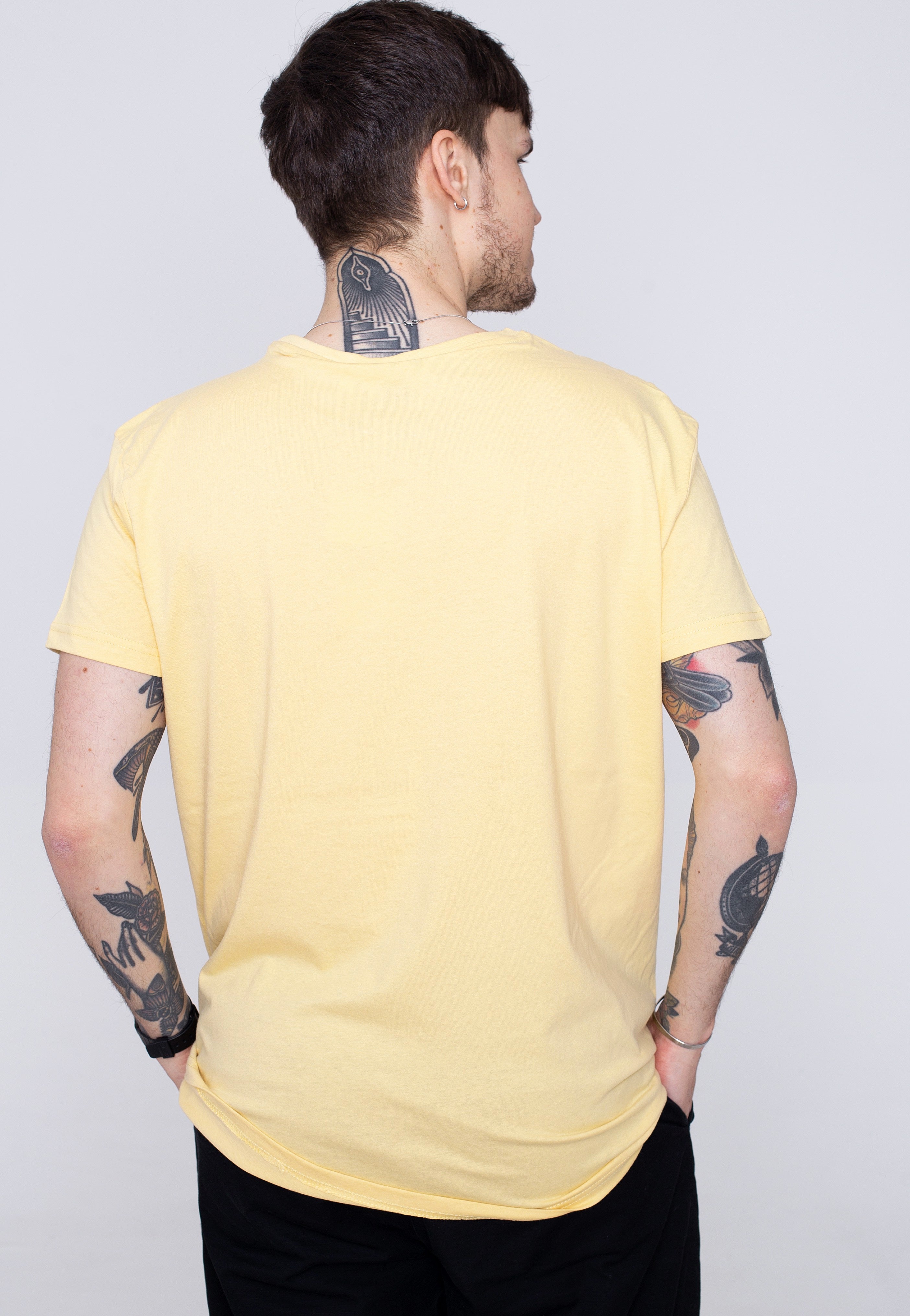 Lonsdale - Endmoor Pastel Yellow/White - T-Shirt | Men-Image