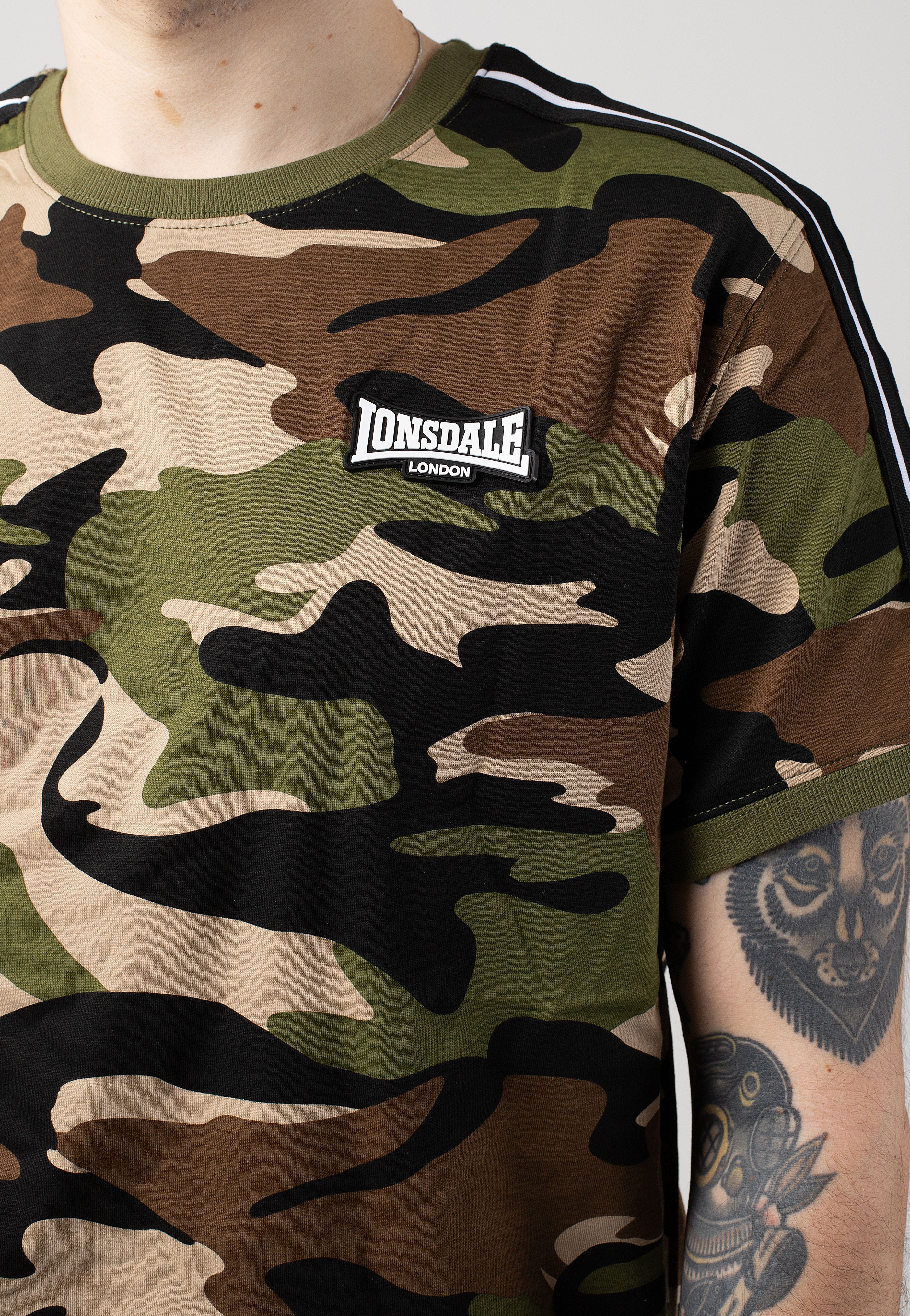 Lonsdale - Gunnista Camo Woodland - T-Shirt | Men-Image