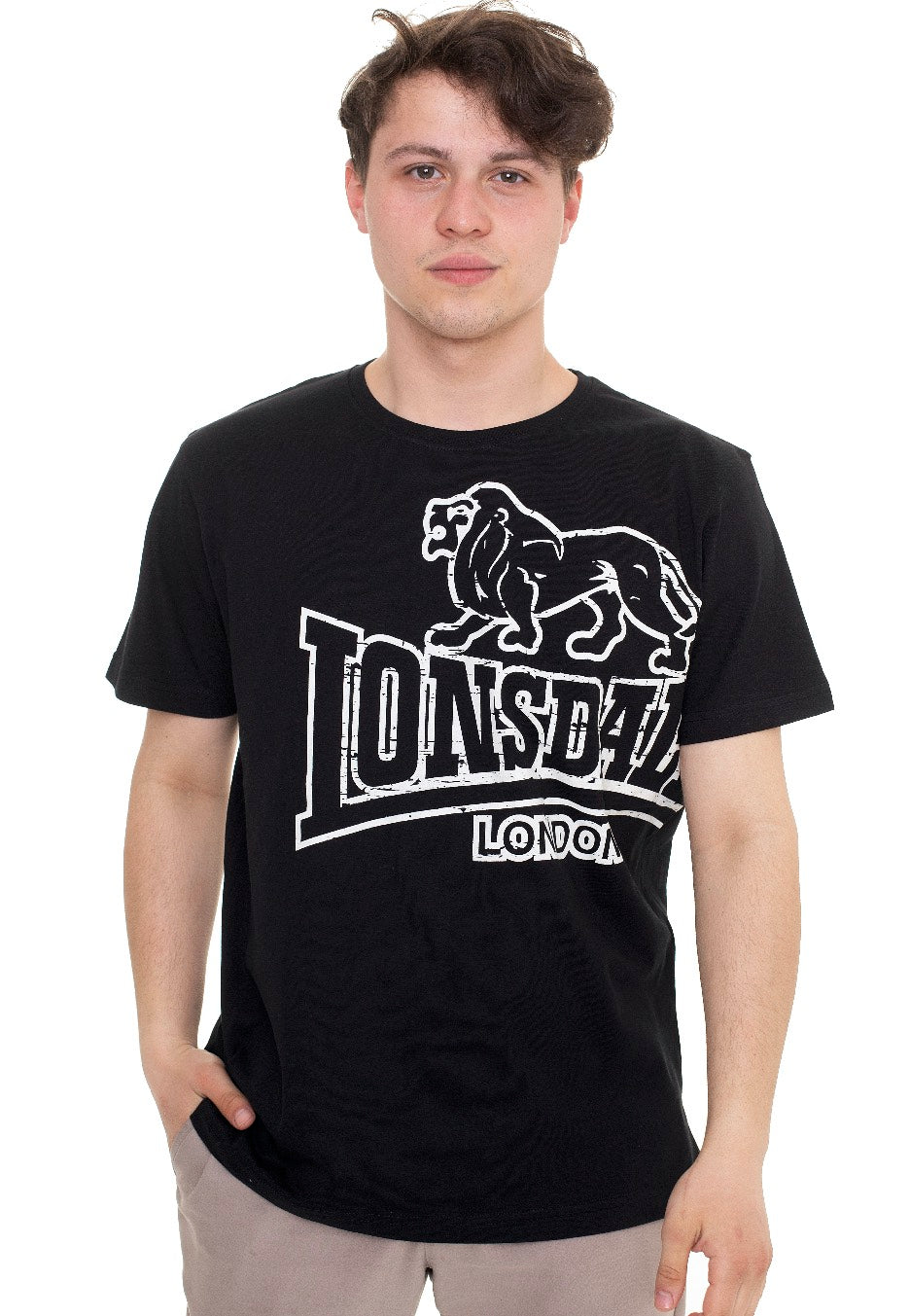 Lonsdale - Langsett Black - T-Shirt | Men-Image