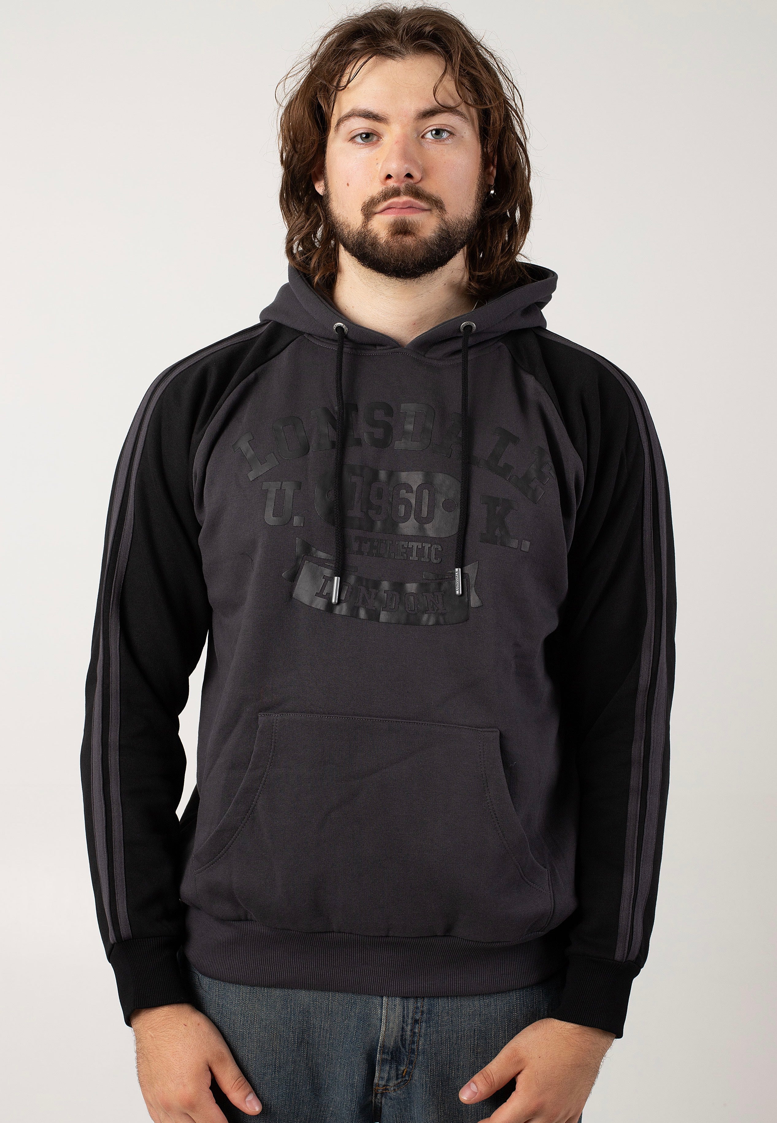 Lonsdale - Linnfoots Anthracite/Black - Hoodie | Men-Image