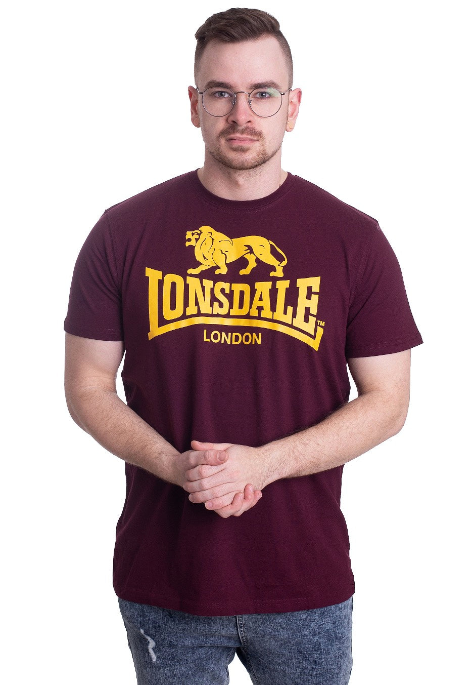 Lonsdale - Logo Vintage Oxblood - T-Shirt | Men-Image