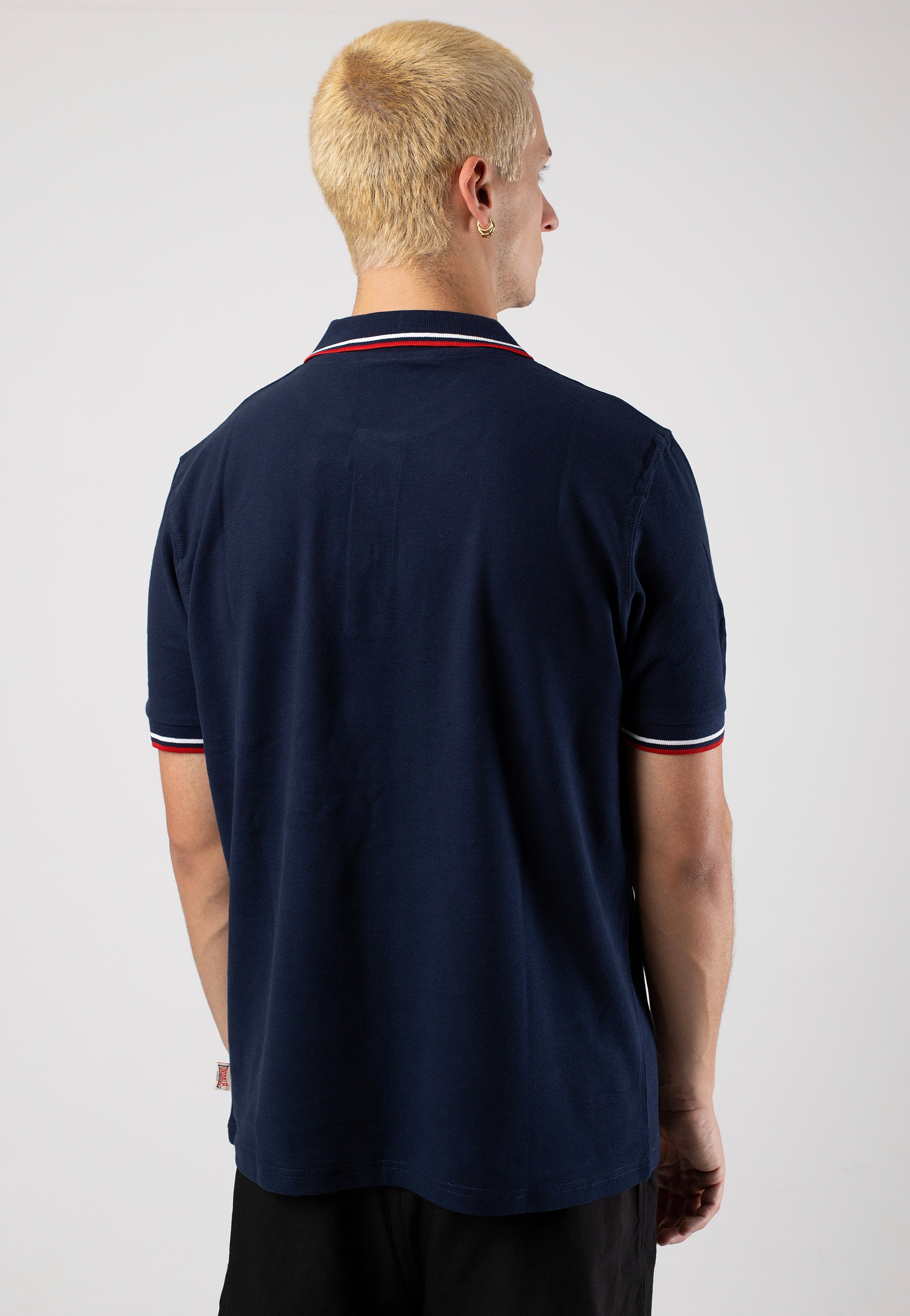 Lonsdale - Moyne Navy/Red/White - Polo | Men-Image