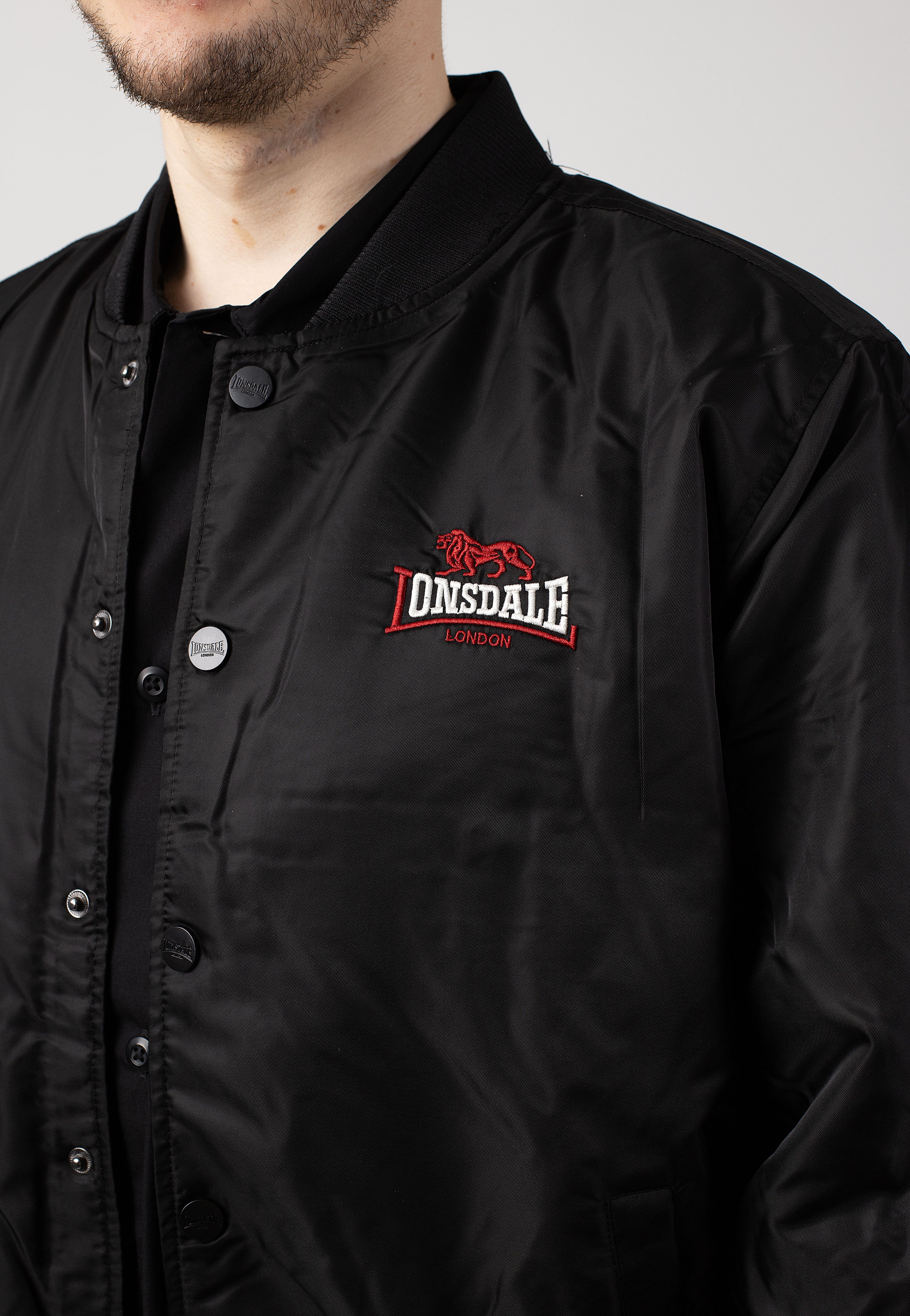 Lonsdale - Orkney Black/Red/Ecru - College Jacket | Men-Image