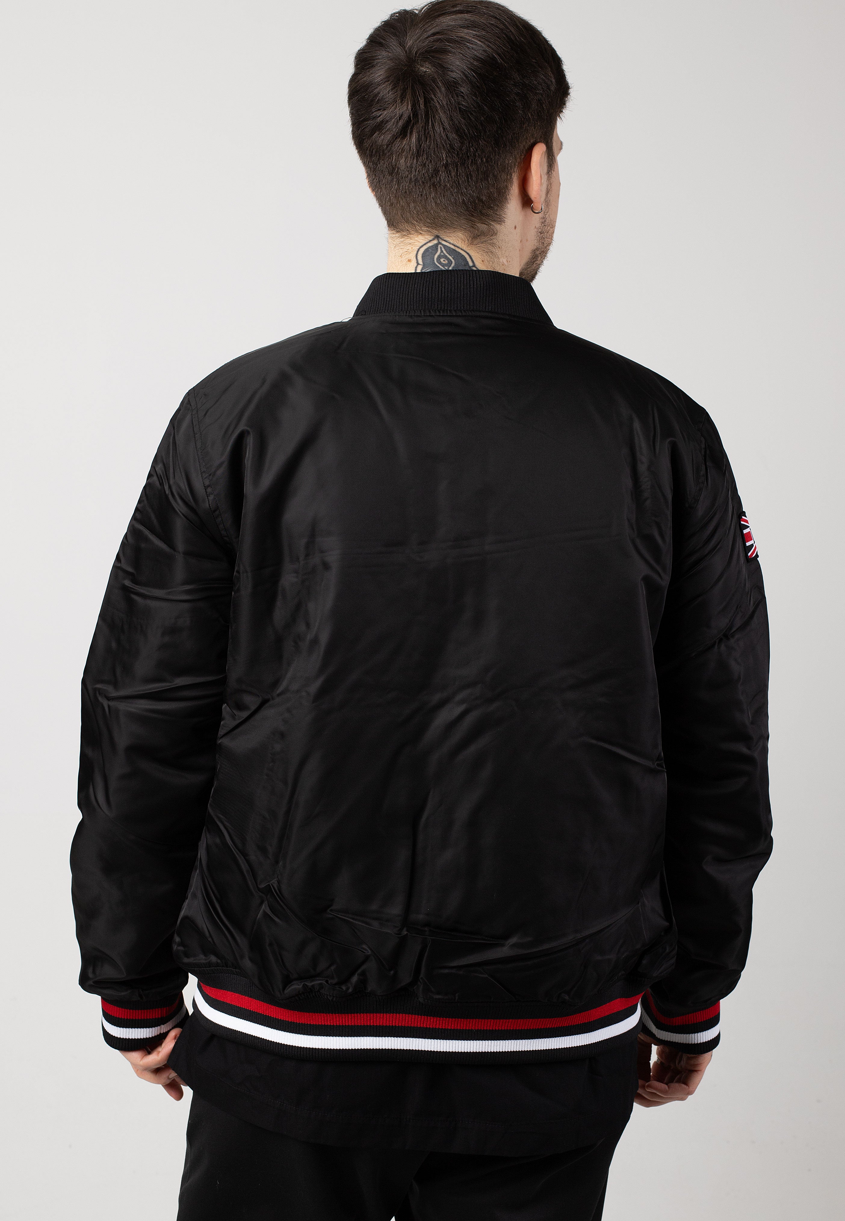 Lonsdale - Orkney Black/Red/Ecru - College Jacket | Men-Image