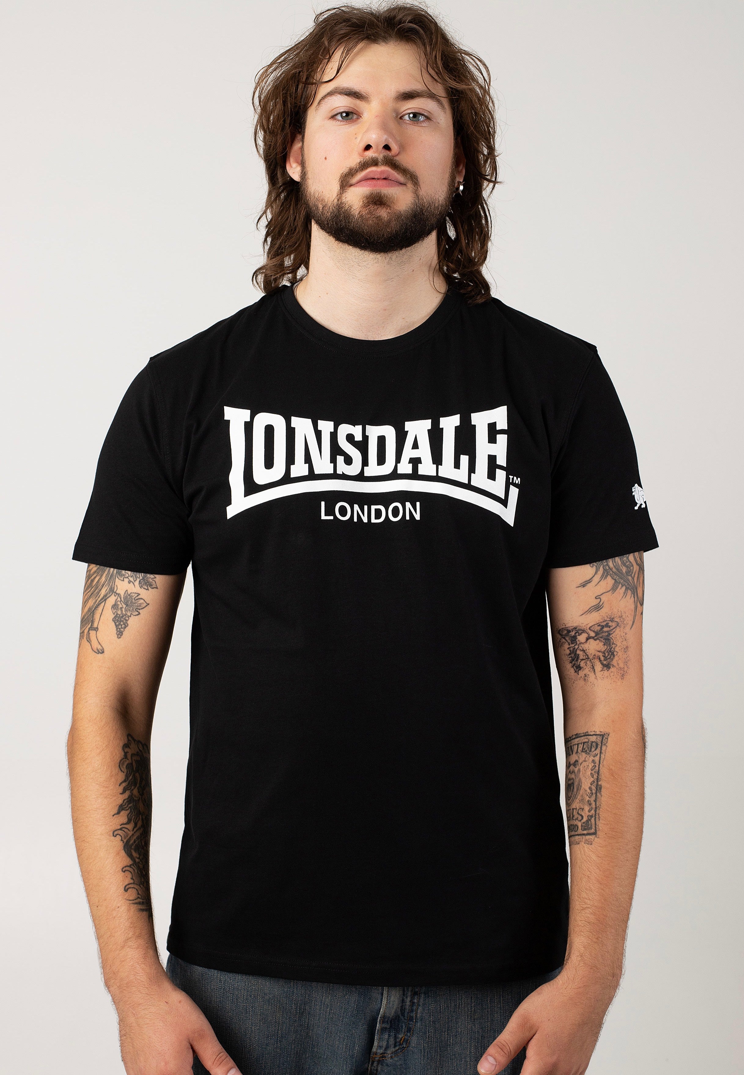 Lonsdale - Piddinghoe Pack Of 2 Black - T-Shirt | Men-Image