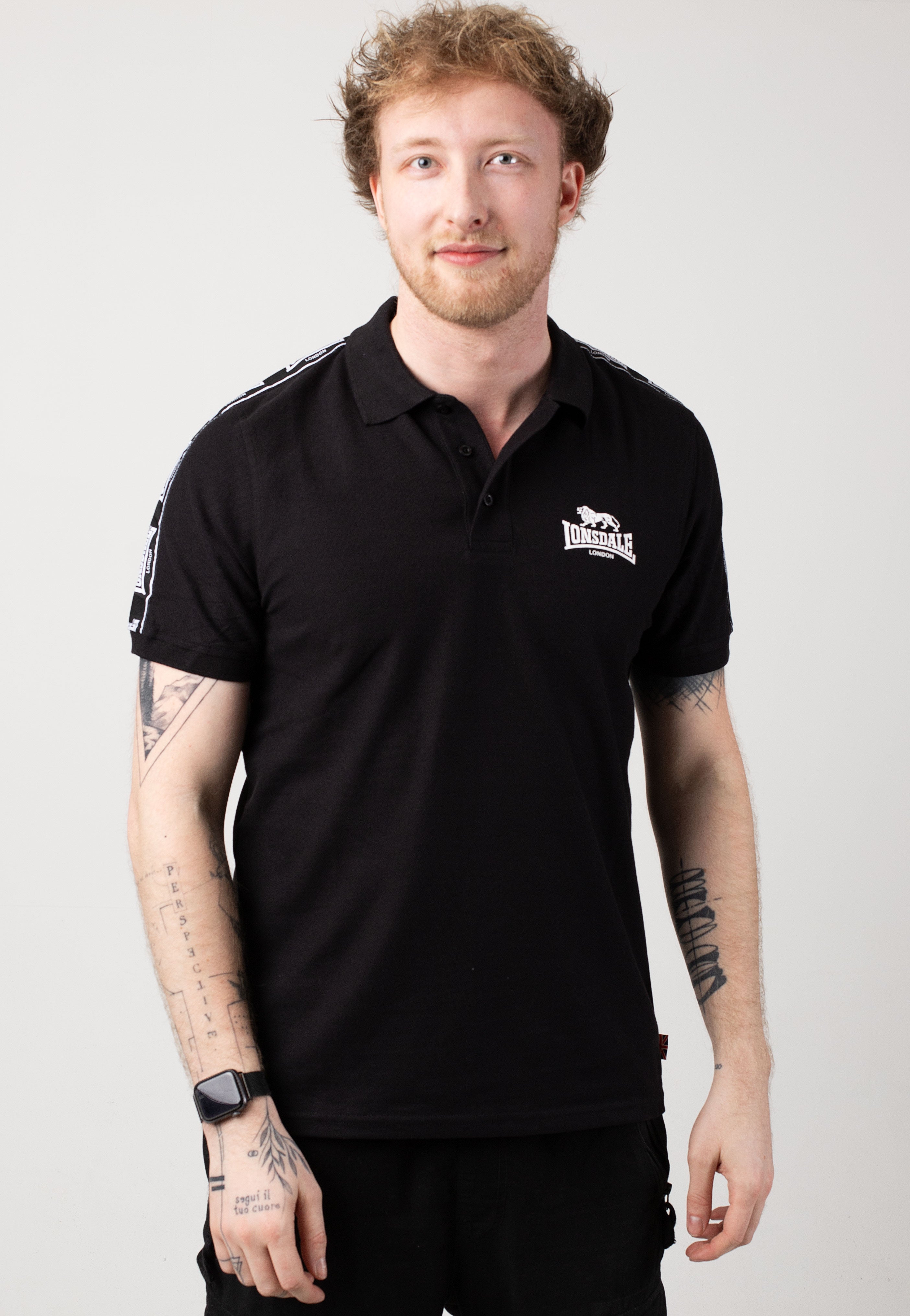 Lonsdale - Setter Black/White - Polo | Men-Image