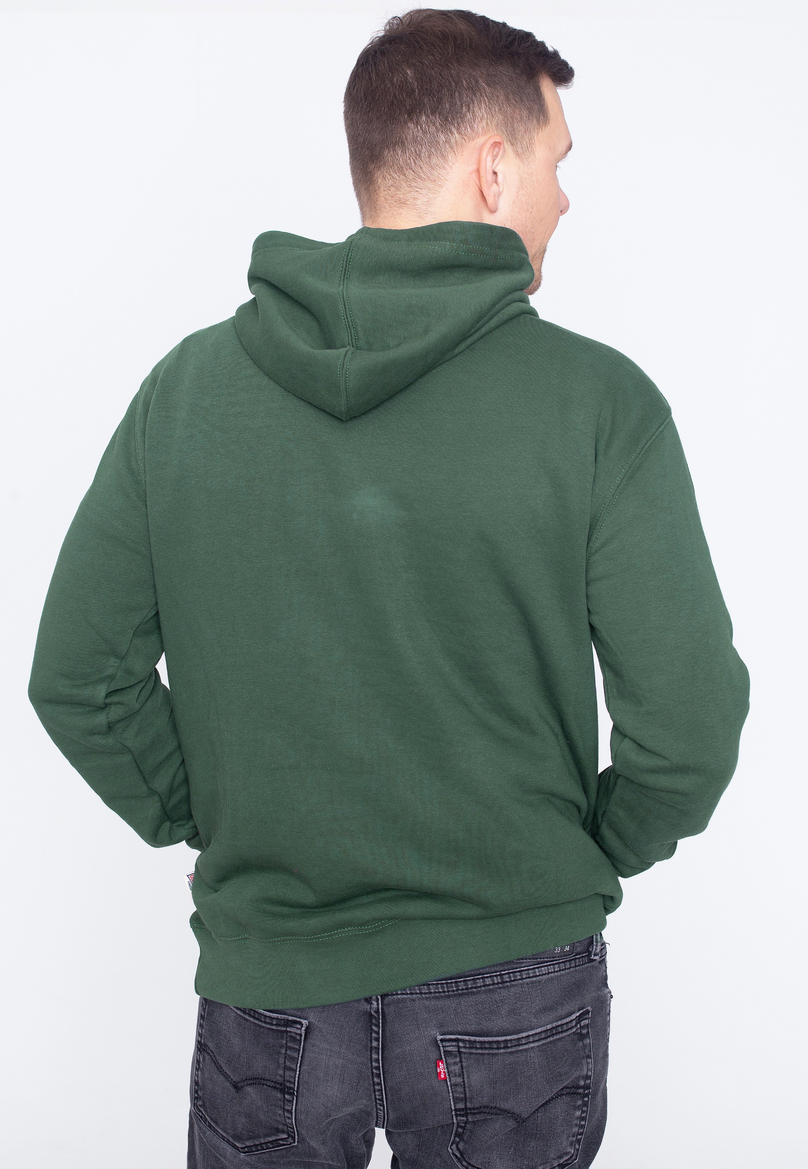 Lonsdale - Smerlie Bottle Green/White - Hoodie | Men-Image