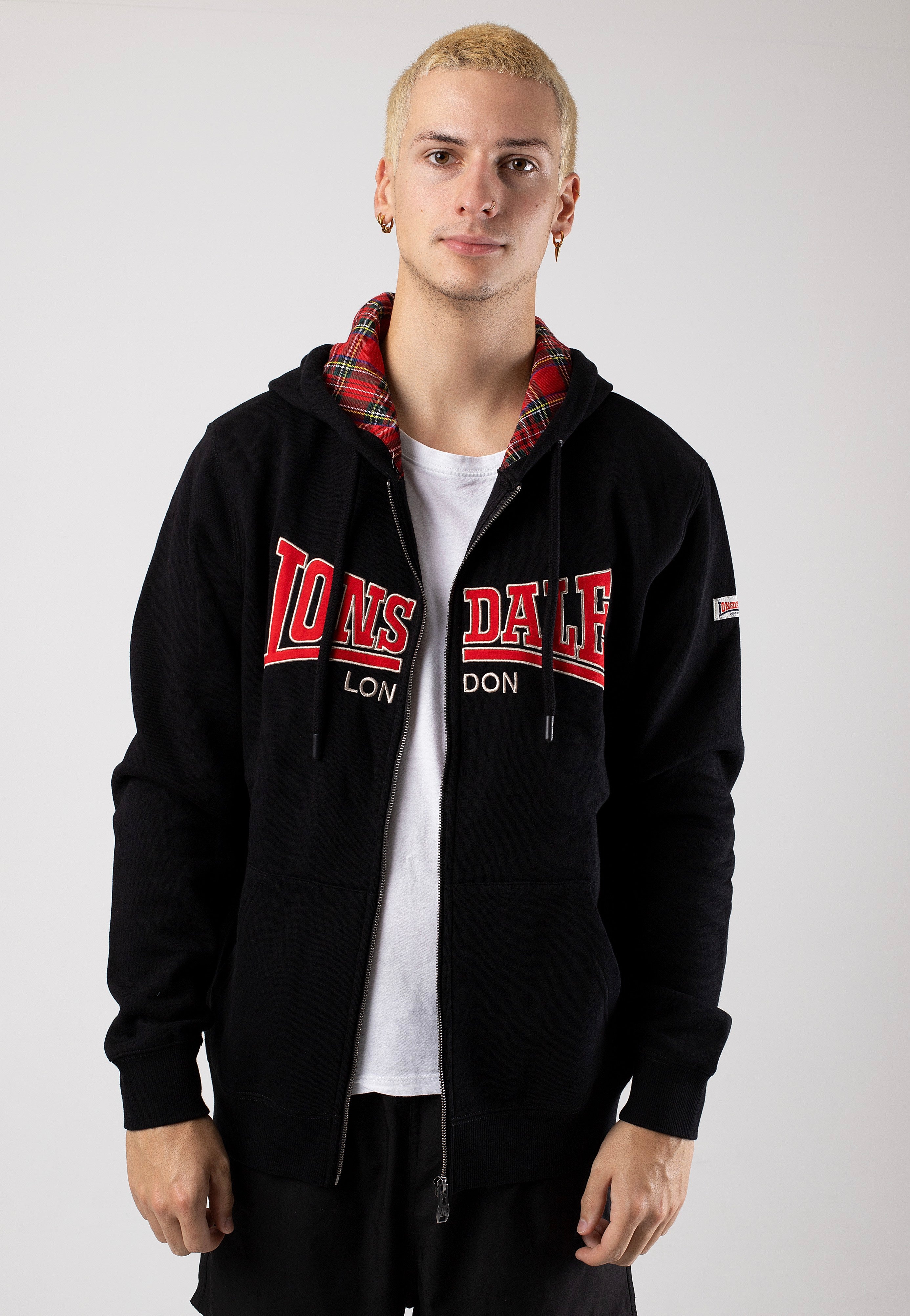 Lonsdale - Taransay Black/Red/Grey - Zipper | Men-Image