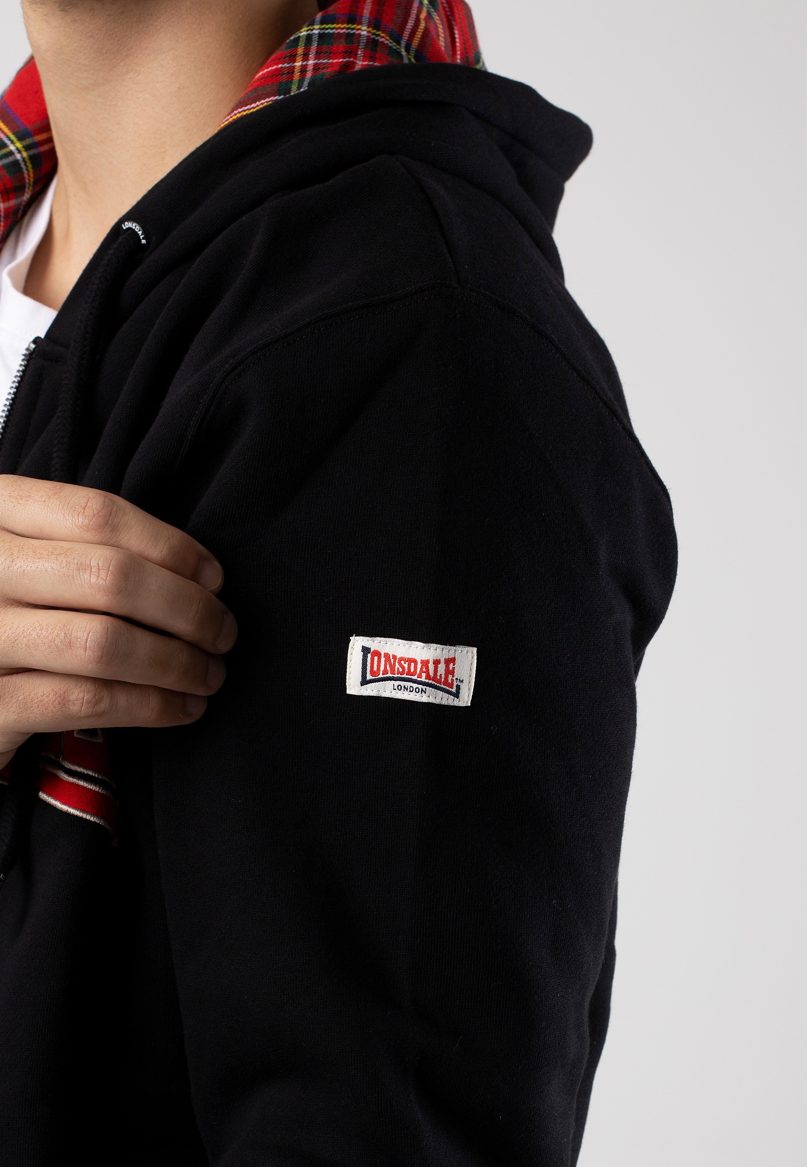 Lonsdale - Taransay Black/Red/Grey - Zipper | Men-Image