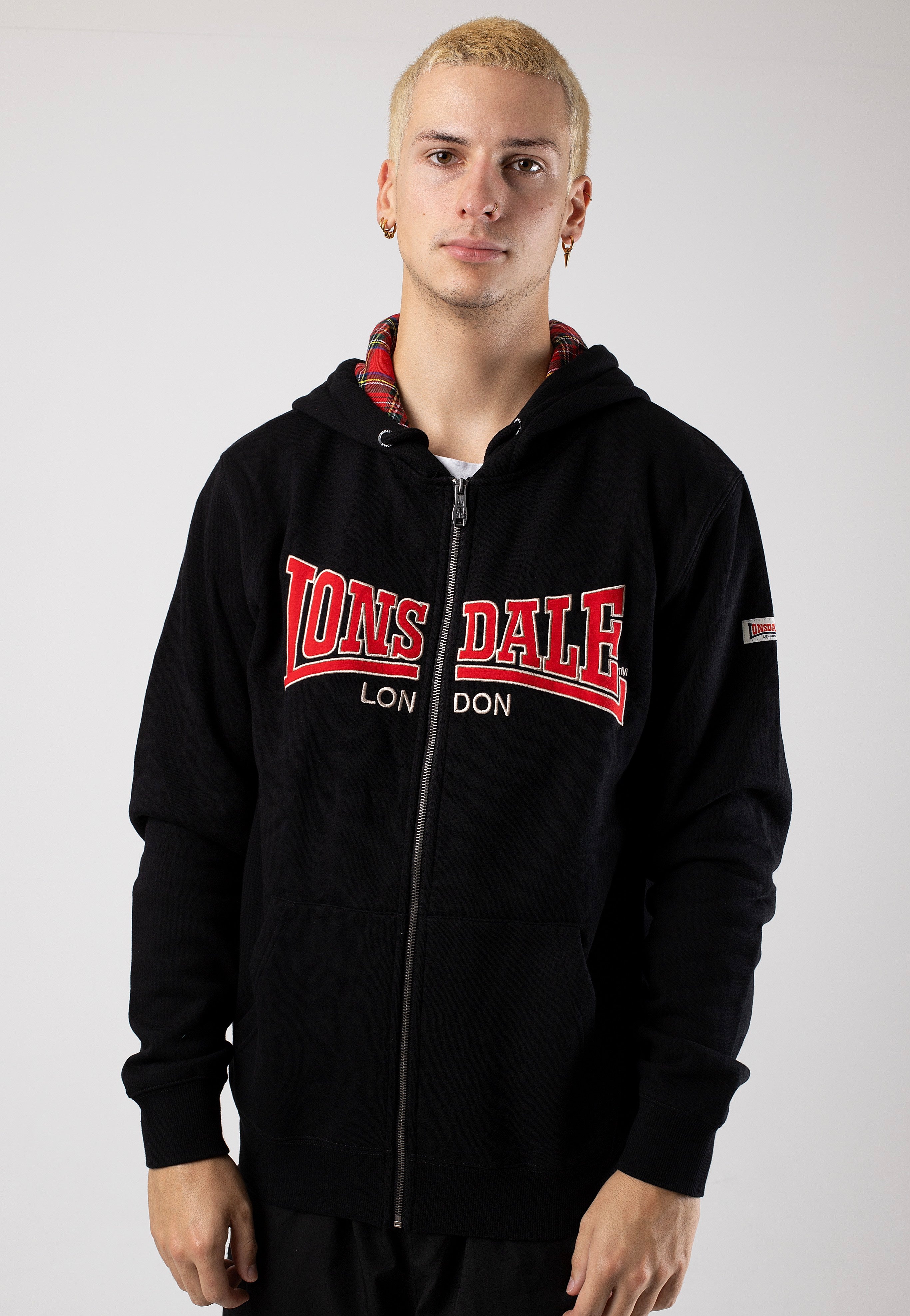 Lonsdale - Taransay Black/Red/Grey - Zipper | Men-Image