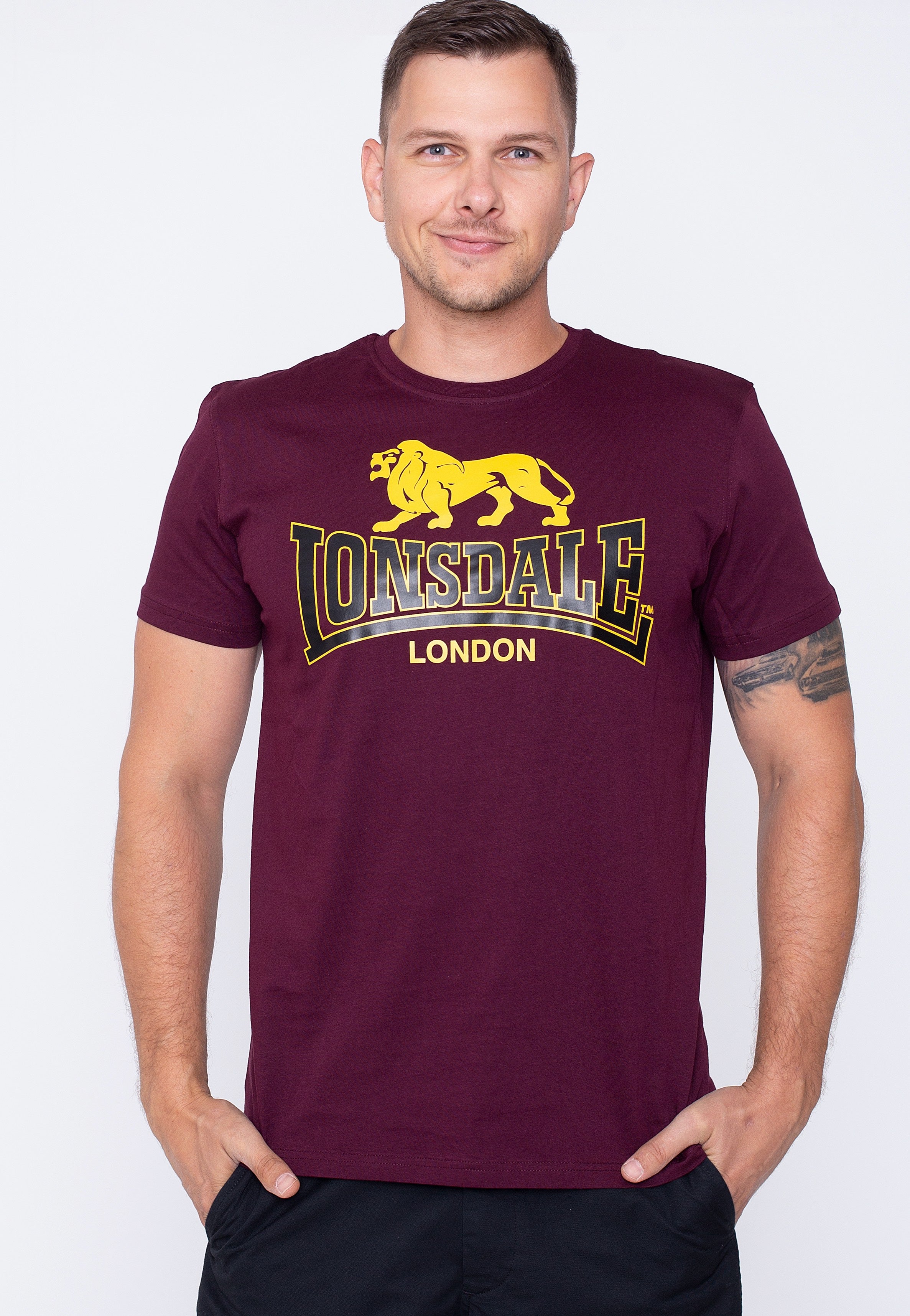 Lonsdale - Taverham Oxblood - T-Shirt | Men-Image