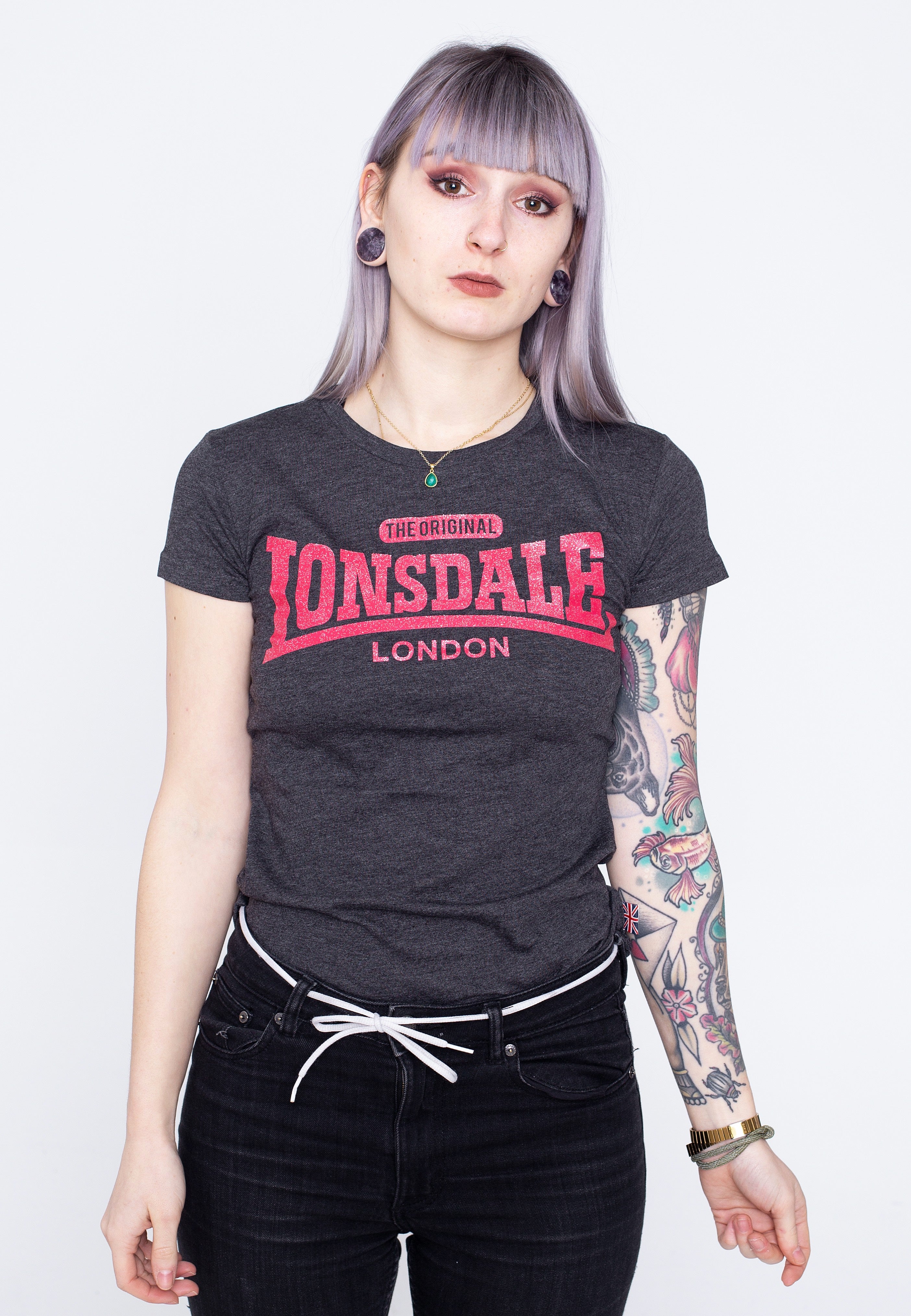 Lonsdale - Tulse Marl Black - T-Shirt | Women-Image