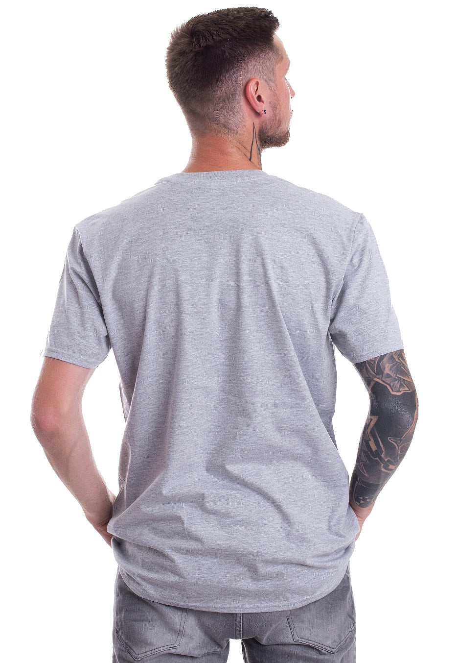 Looney Tunes - Distressed Logo Heather Grey - T-Shirt | Men-Image