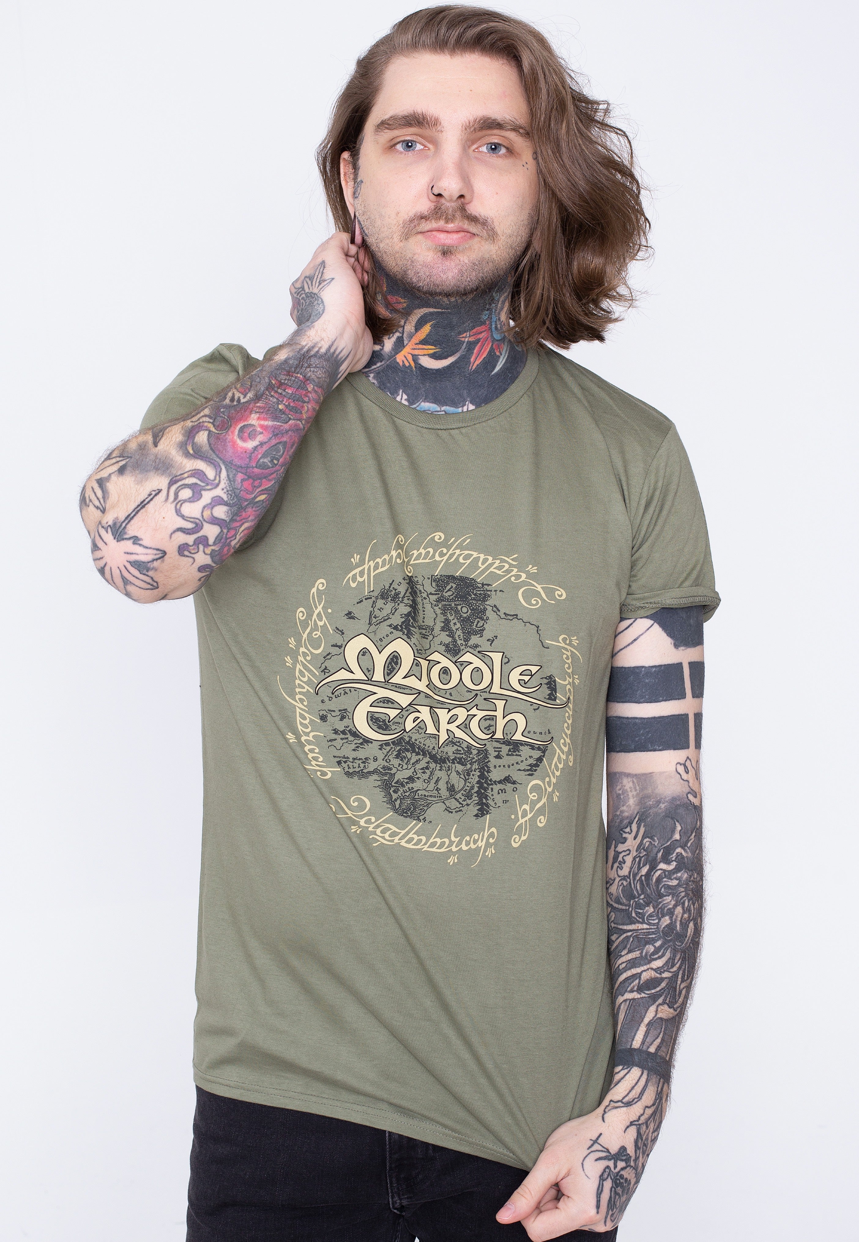 The Lord Of The Rings - Middle Earth Green - T-Shirt | Men-Image