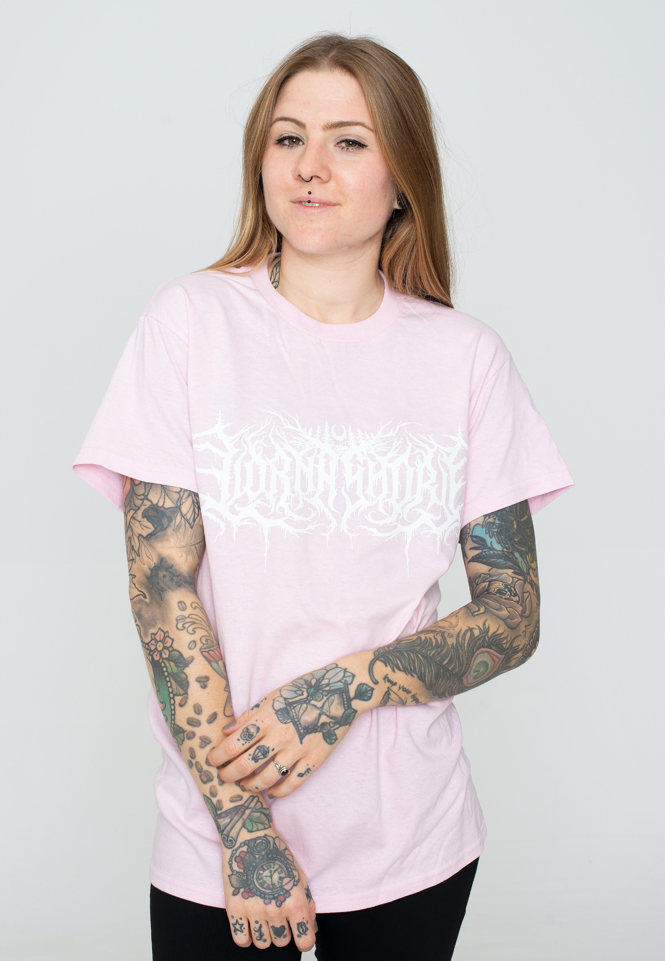 Lorna Shore - Logo Light Pink - T-Shirt | Women-Image