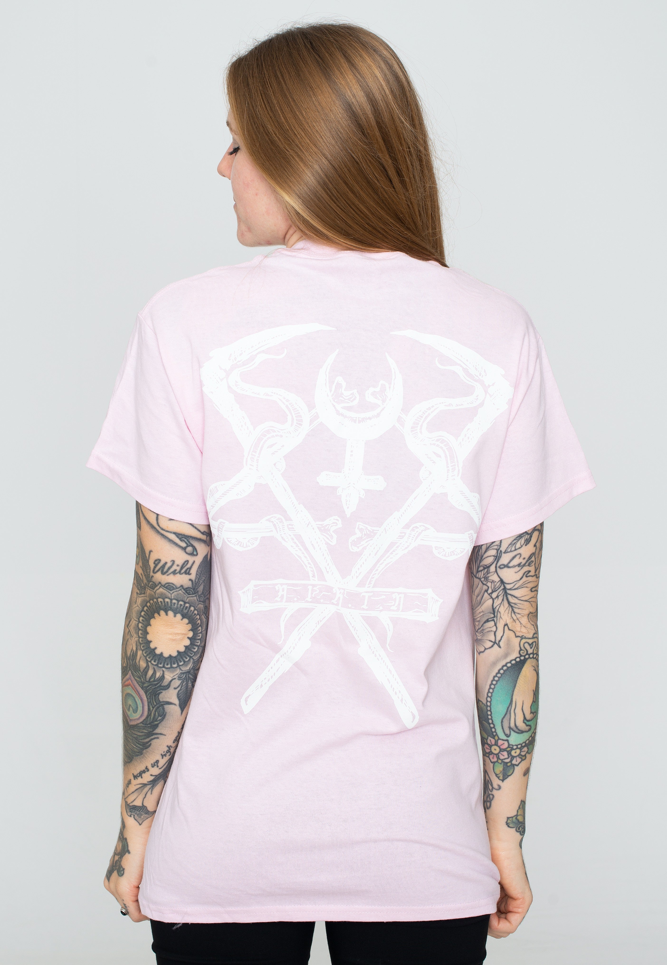 Lorna Shore - Logo Light Pink - T-Shirt | Women-Image