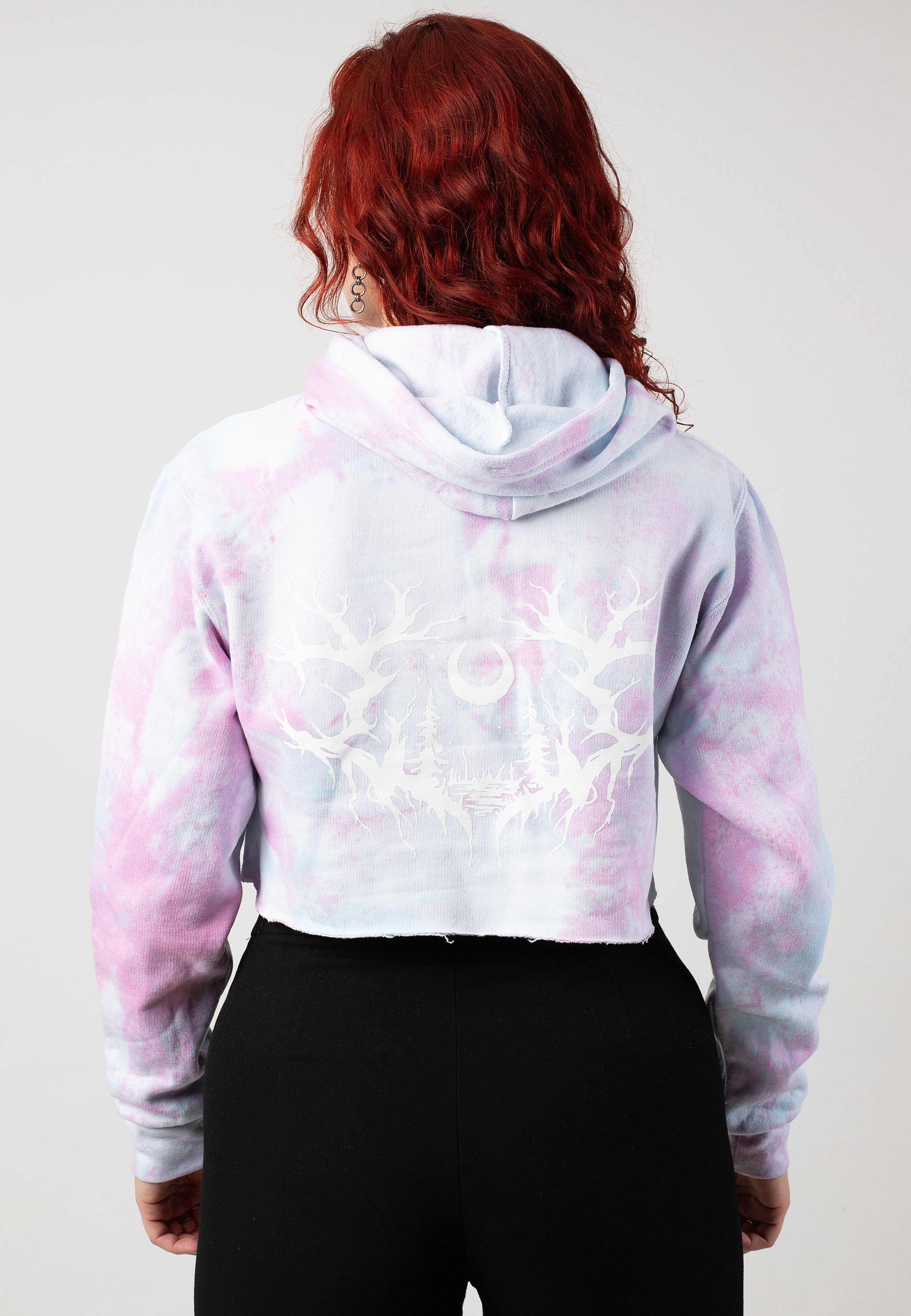 Lorna Shore - Logo Tie Dy Crop - Hoodie | Women-Image