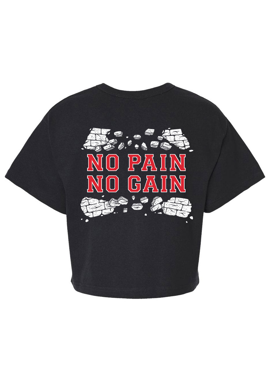 Lorna Shore - No Pain No Gain Solid Black Cropped - Girly | Neutral-Image