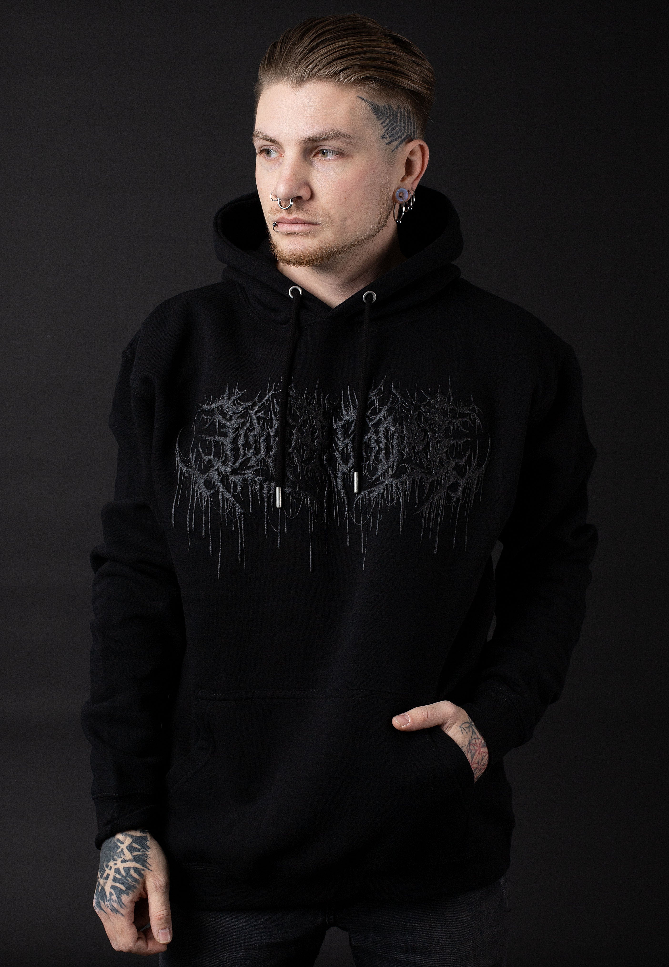 Lorna Shore - Pain Remains Limited Black On Black - Hoodie