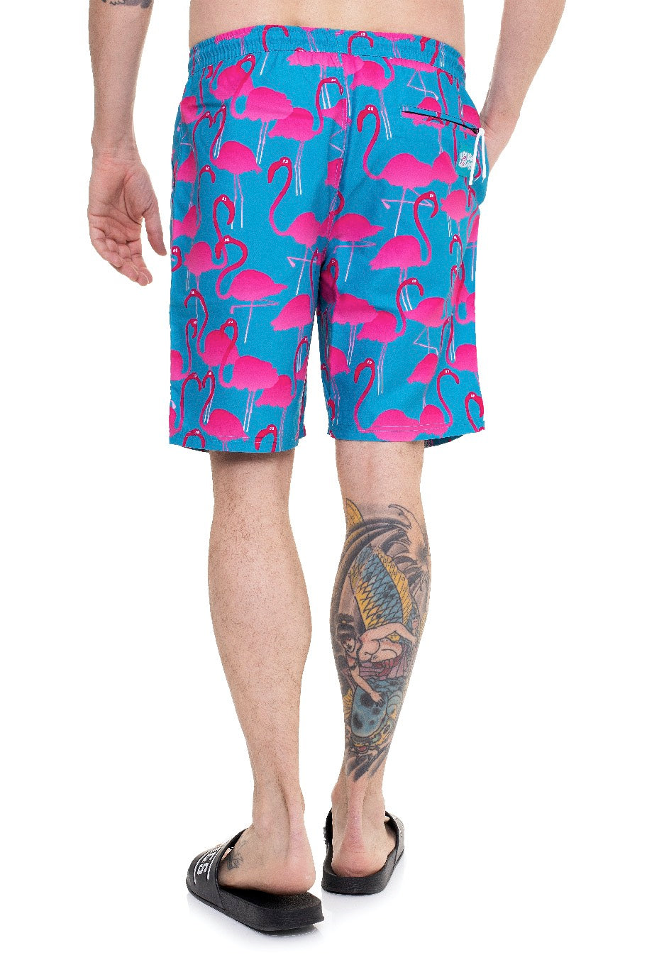 Lousy Livin - Flamingos Beach Black - Board Shorts | Men-Image