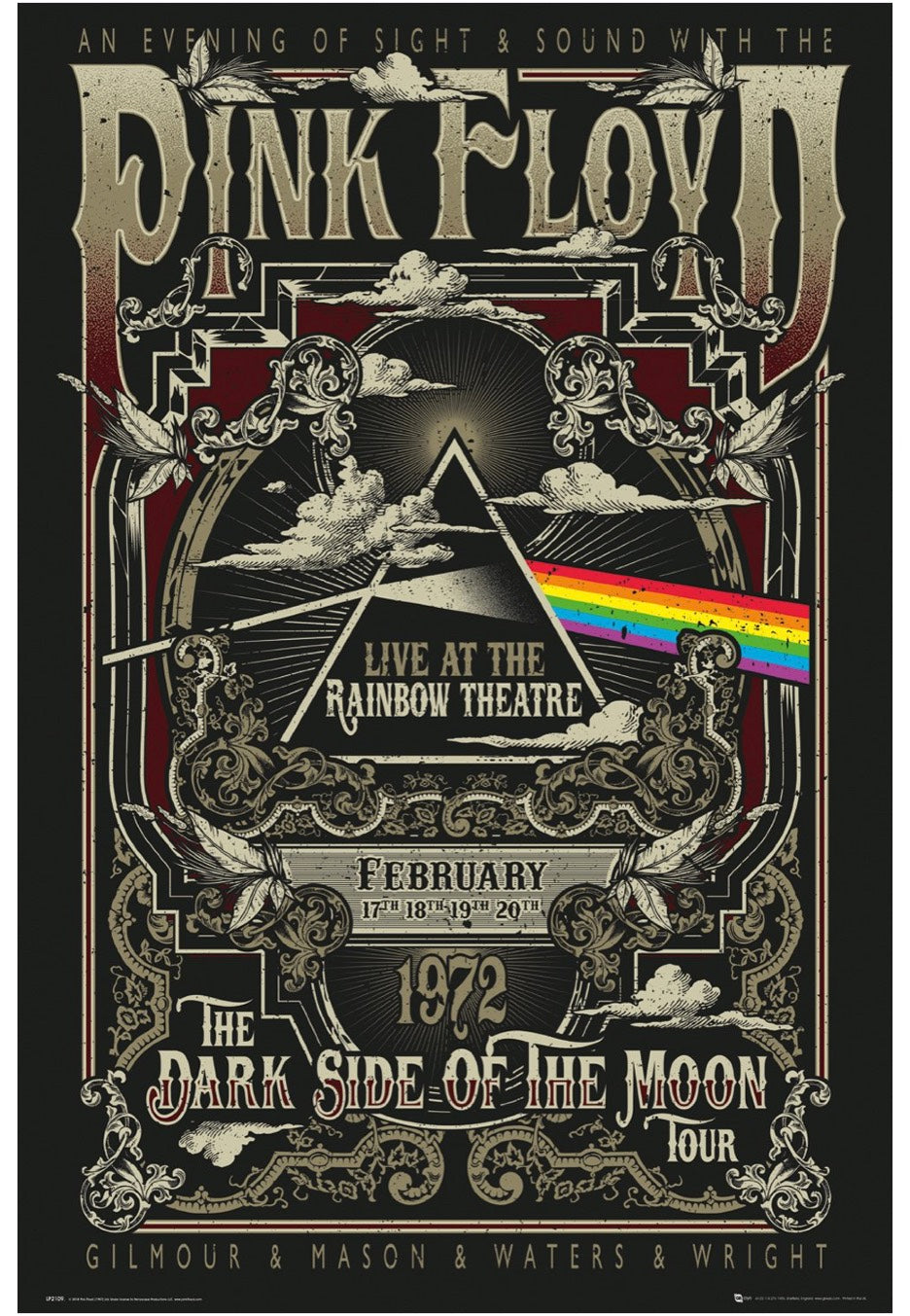 Pink Floyd - Rainbow Theatre Maxi - Poster | Neutral-Image