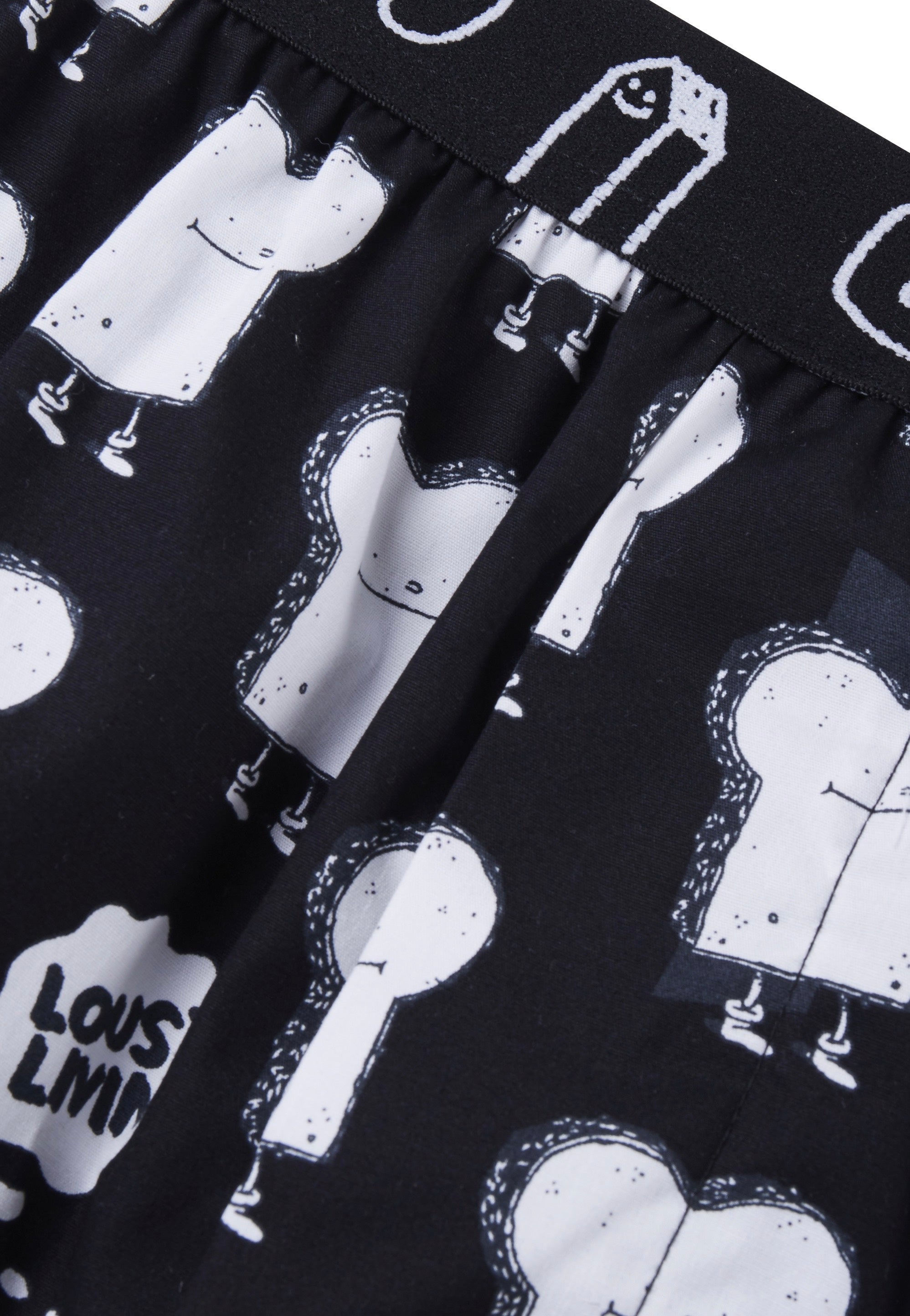 Lousy Livin - Toast & Zitrone II Pack Of 2 Black - Boxershorts | Men-Image