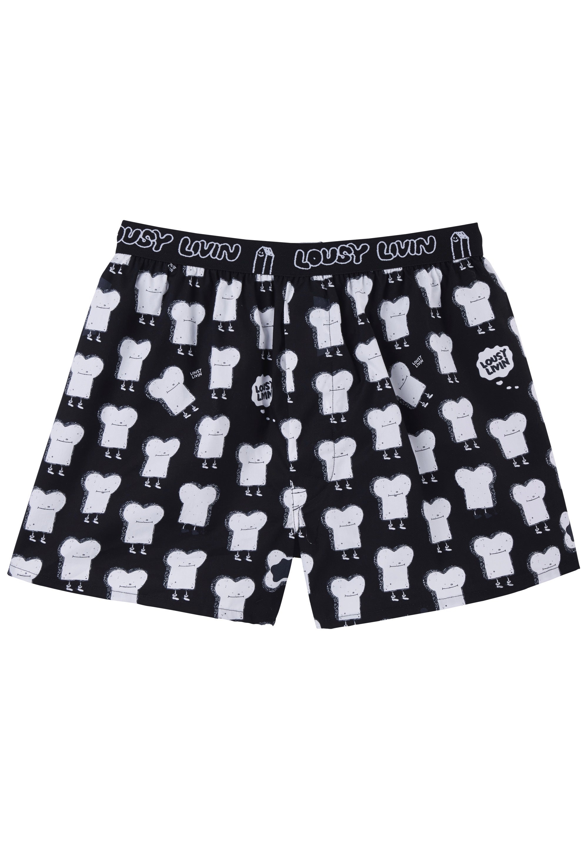 Lousy Livin - Toast & Zitrone II Pack Of 2 Black - Boxershorts | Men-Image