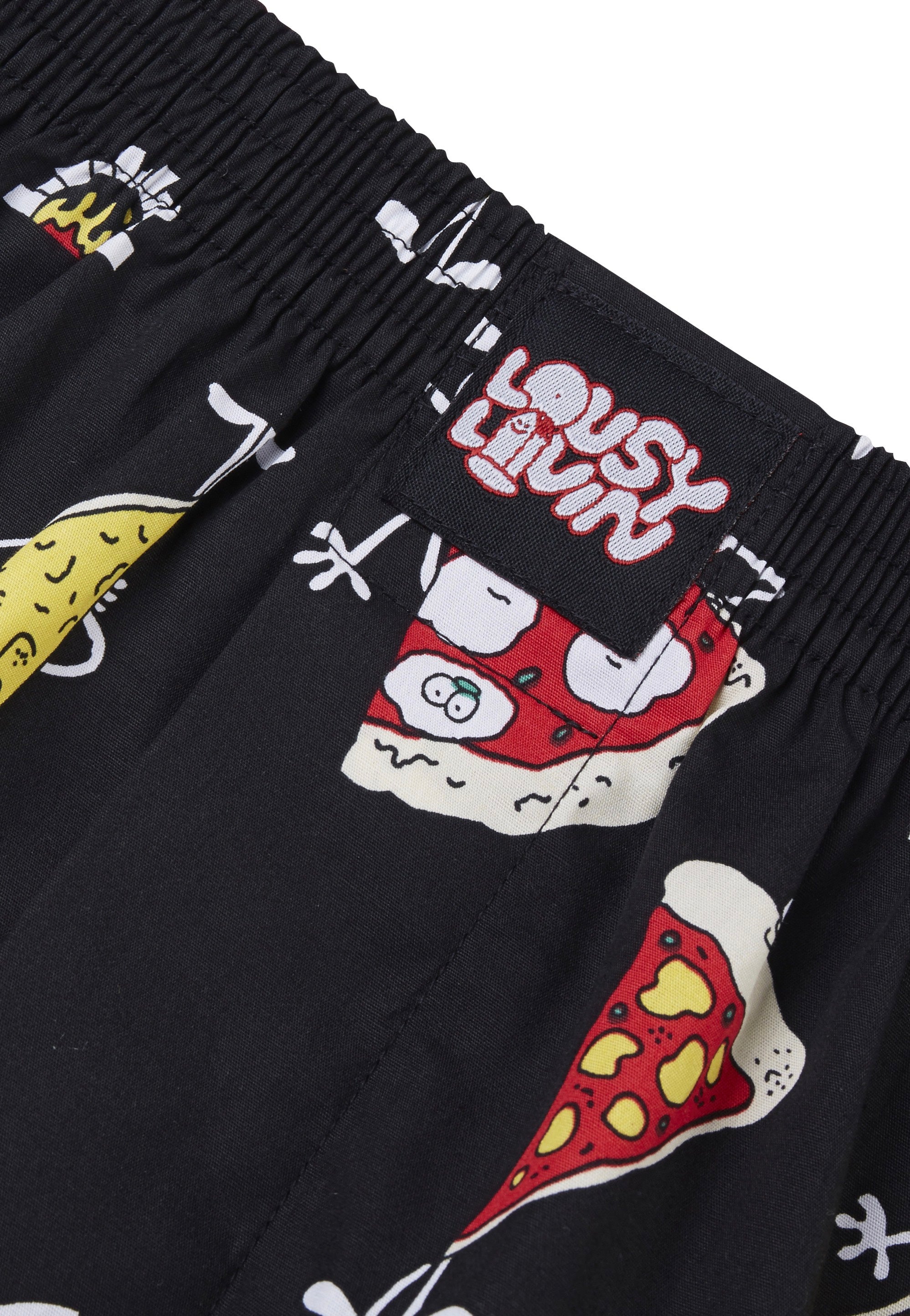 Lousy Livin - Pizza Black - Boxershorts | Men-Image